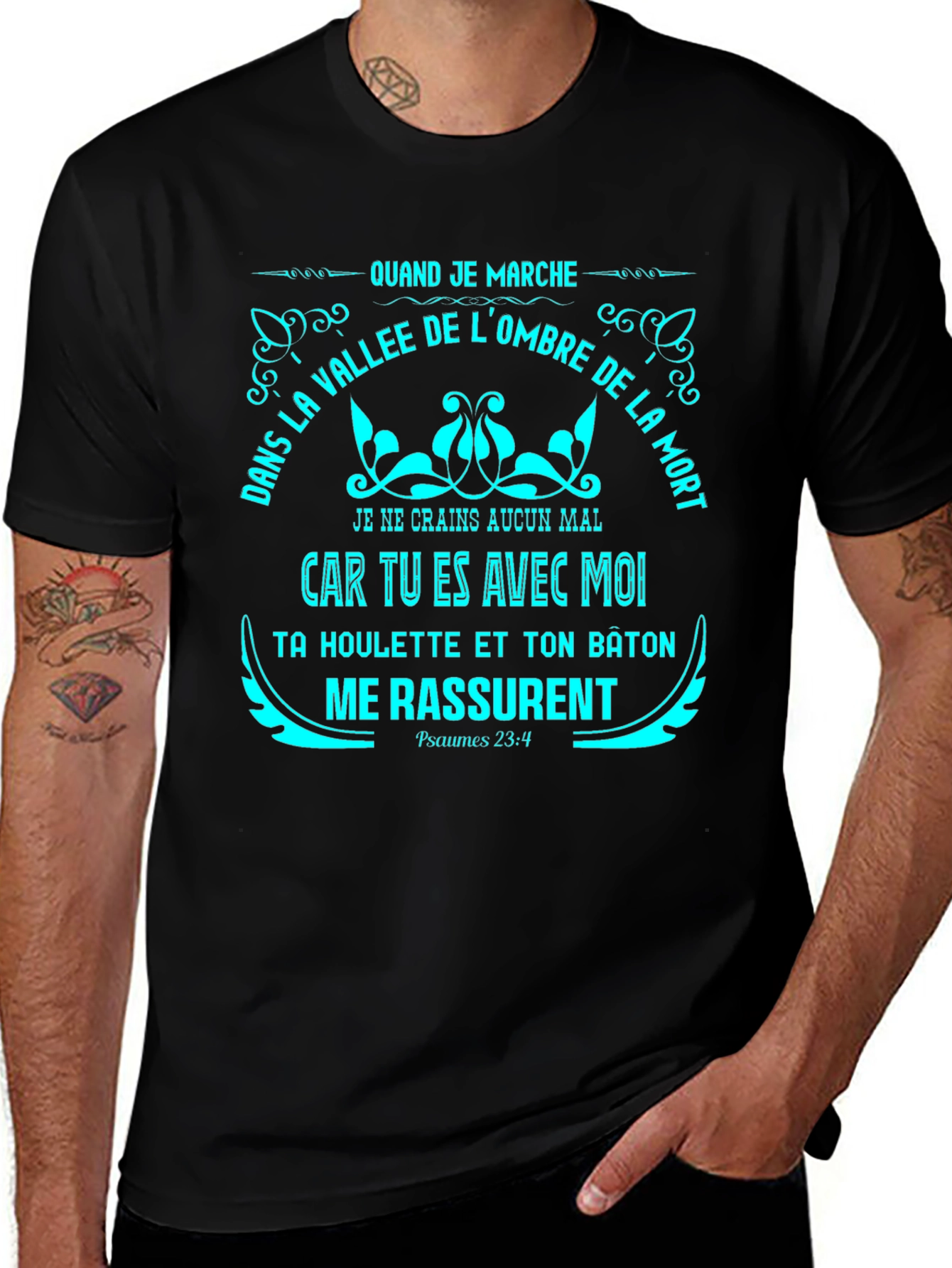 Faithful Prayer T-Shirt - Psalms 23:4
