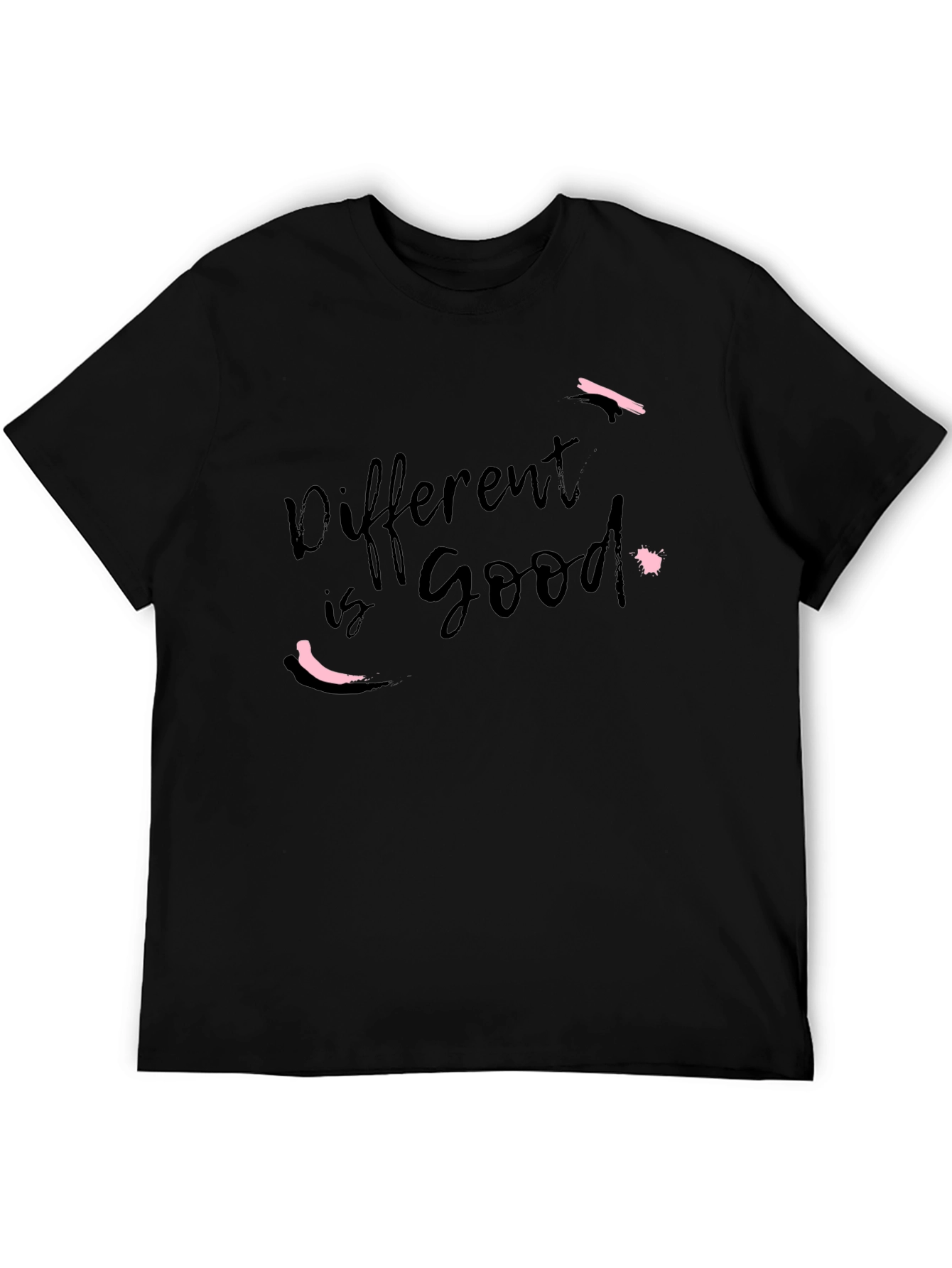 Different is Good Black Graphic Tee