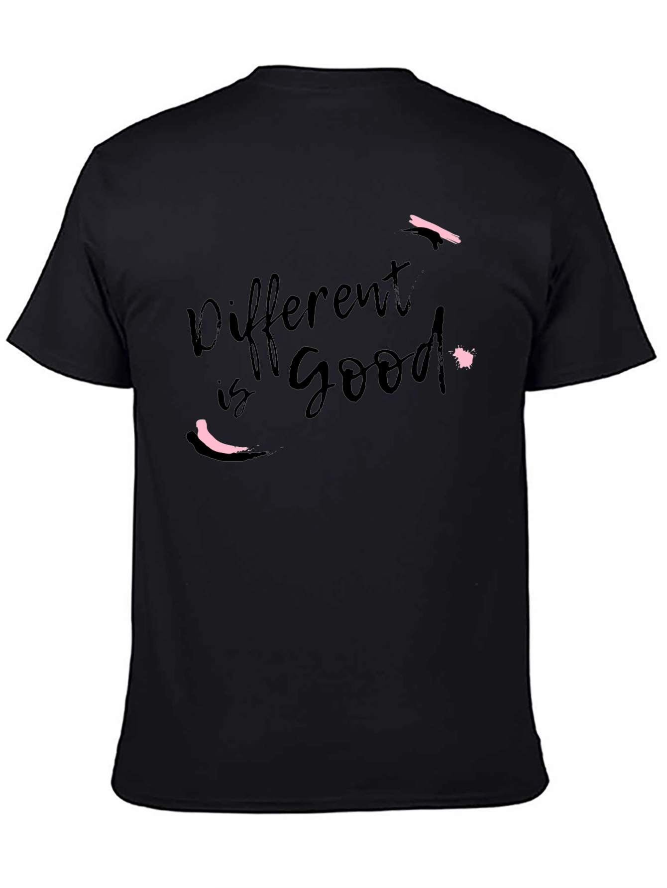 Different is Good Black Graphic Tee