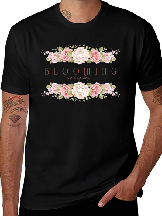 Blooming Everyday Graphic Tee - Stylish Floral Design