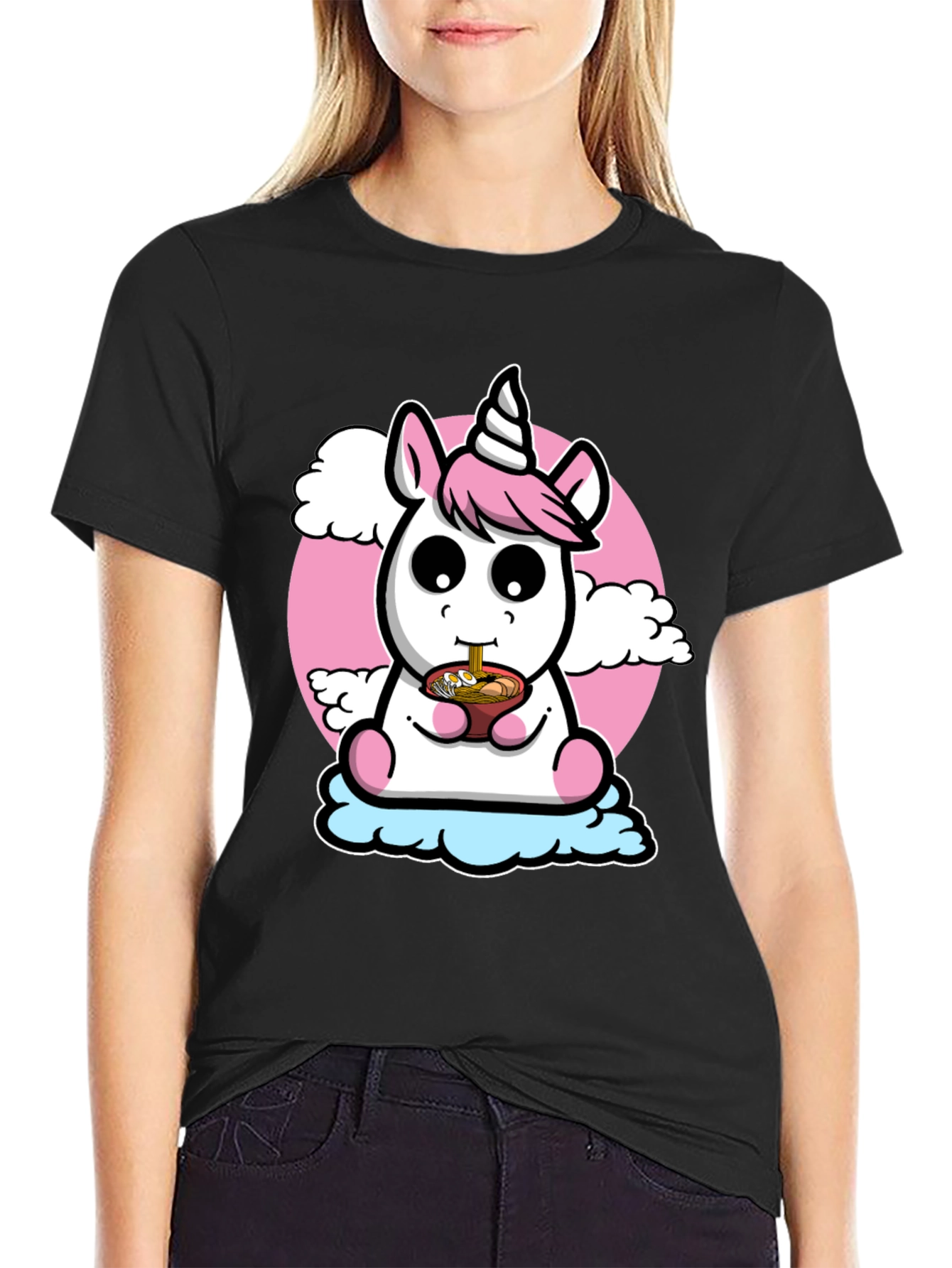 Unicorn Ramen Kawaii T-Shirt