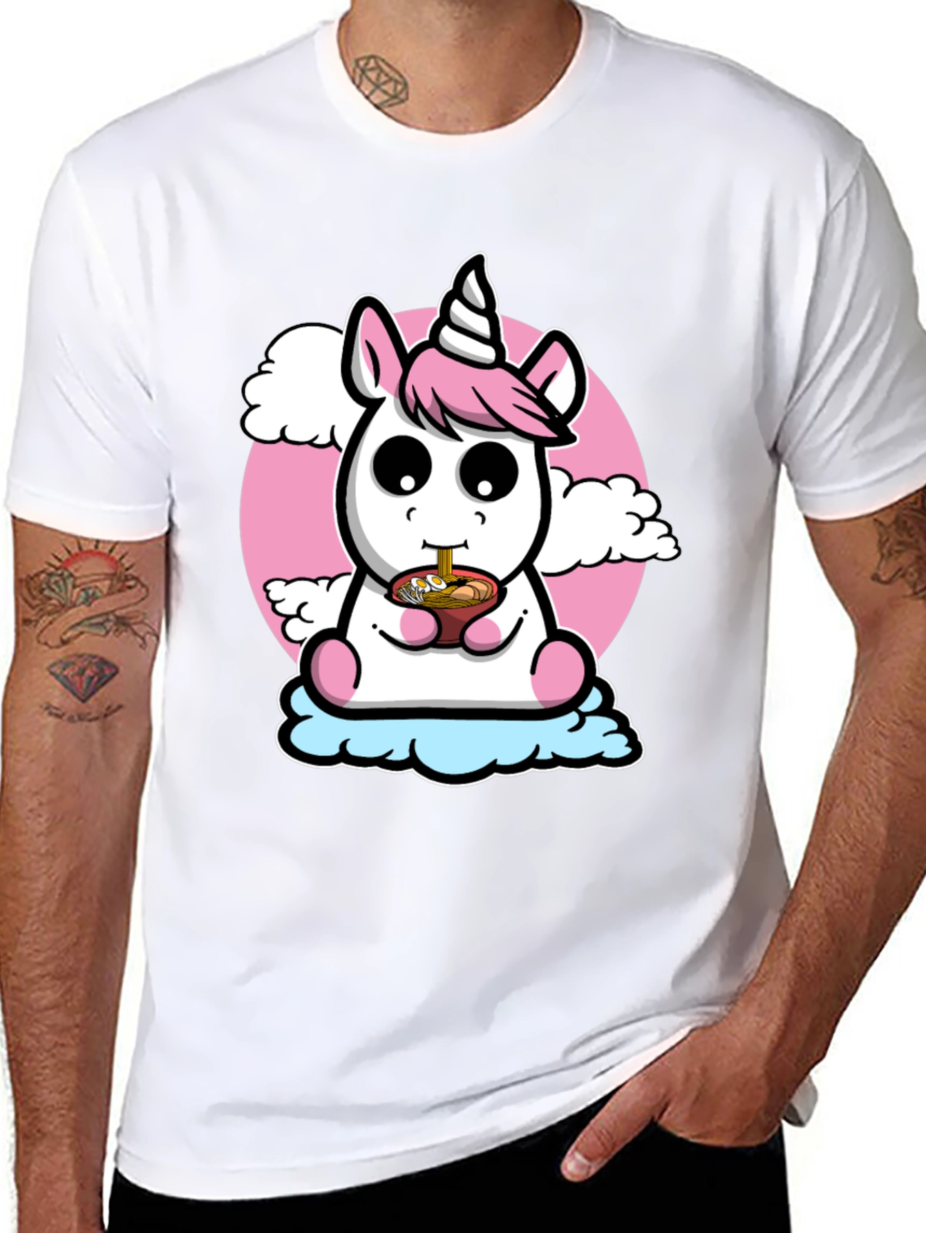 Unicorn Ramen Kawaii T-Shirt
