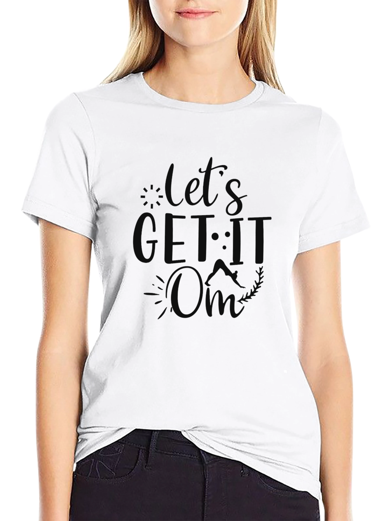Lets Get It On Black Graphic Tee