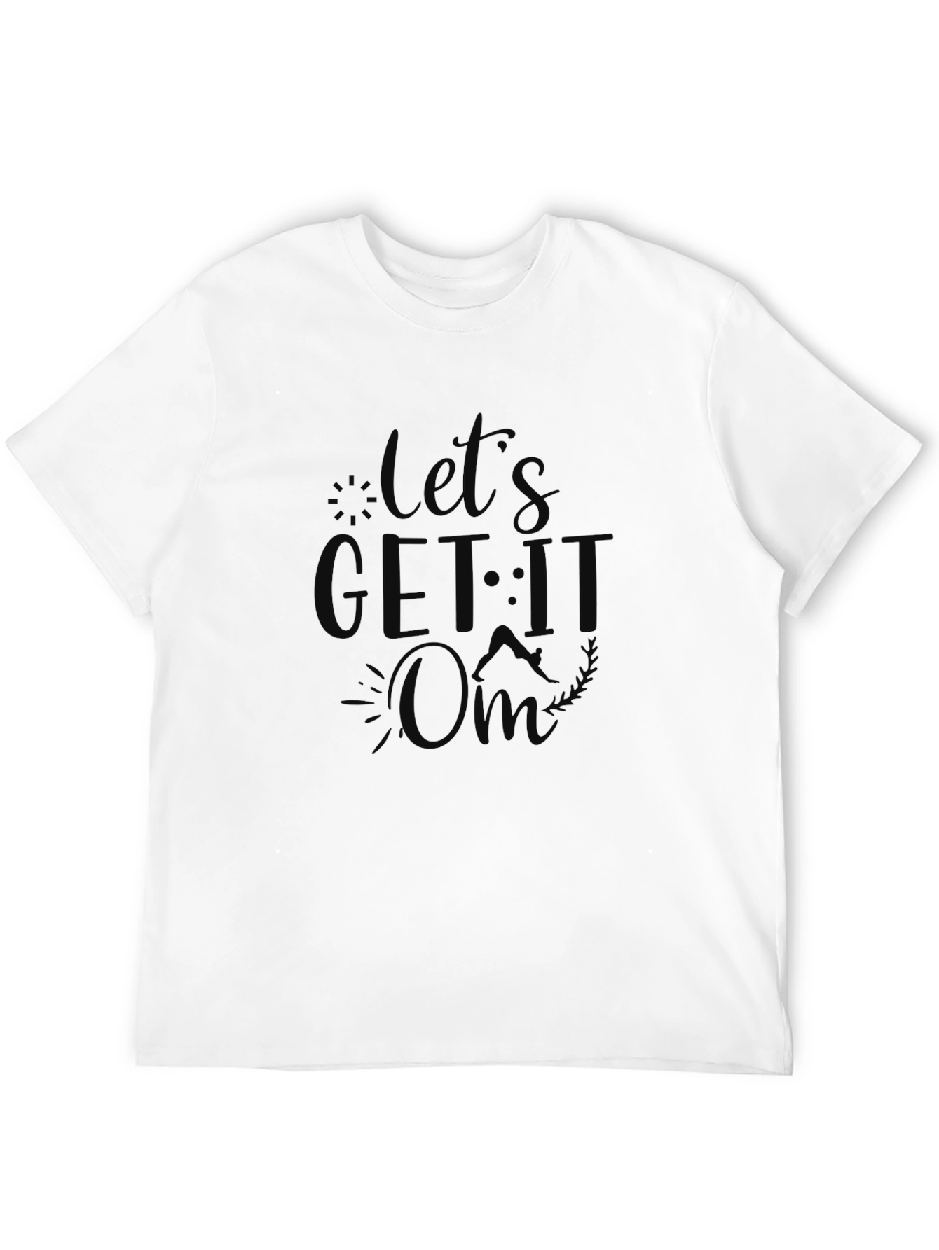 Lets Get It On Black Graphic Tee