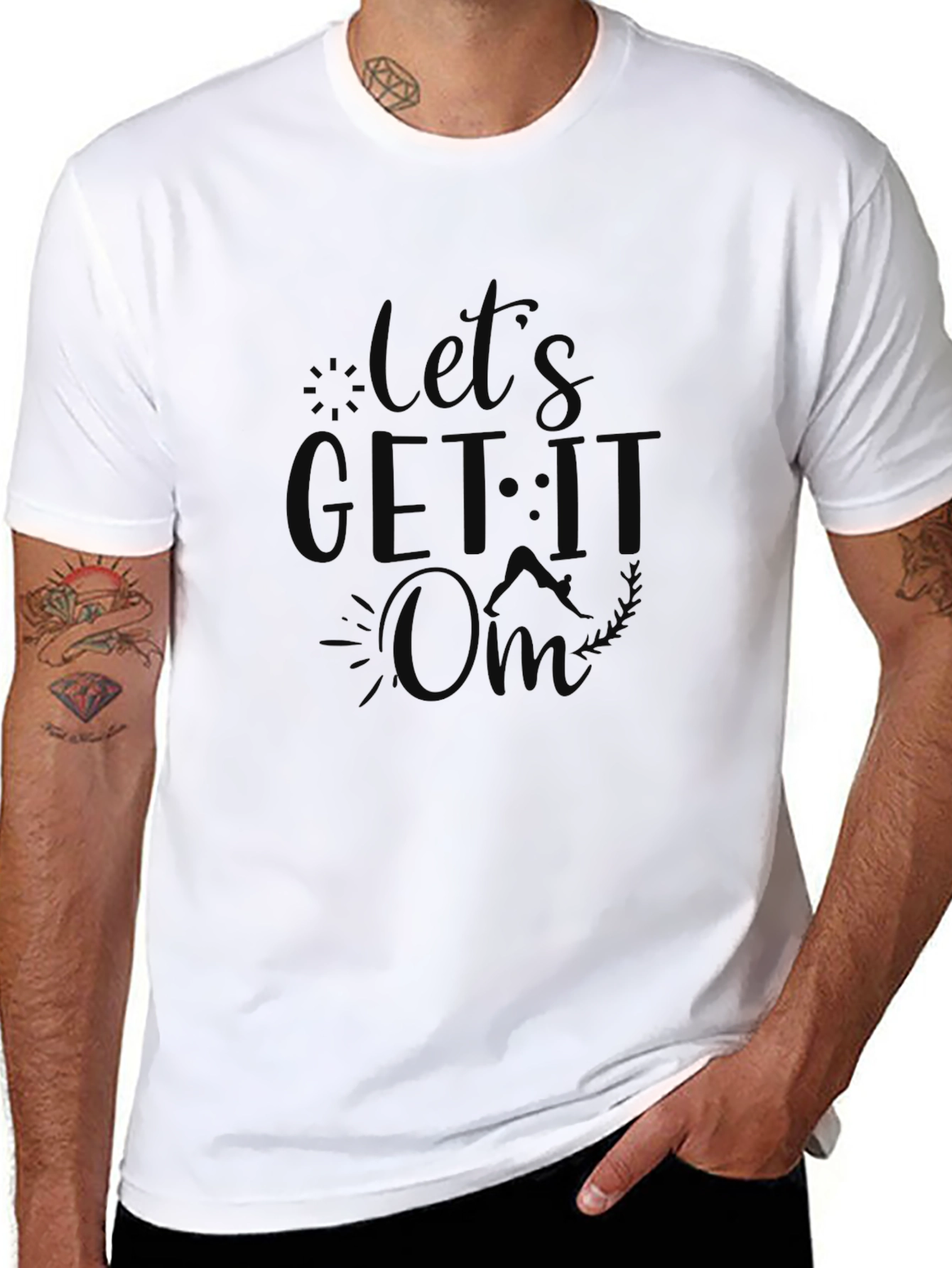 Lets Get It On Black Graphic Tee