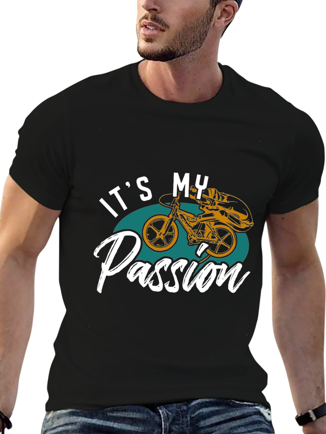Its My Passion BMX T-Shirt Black Cotton Tee