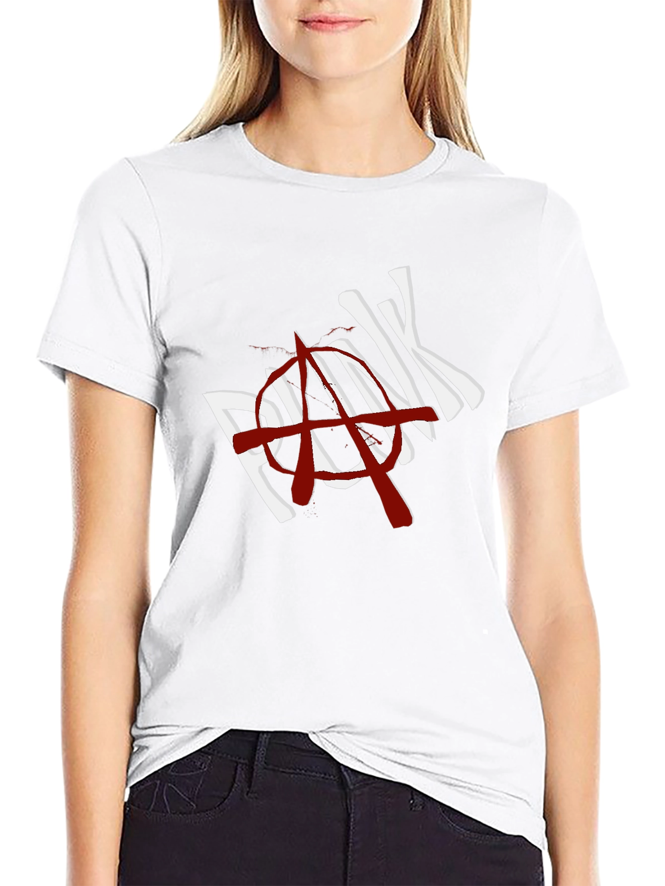 Punk Anarchy Graphic T-Shirt - Black