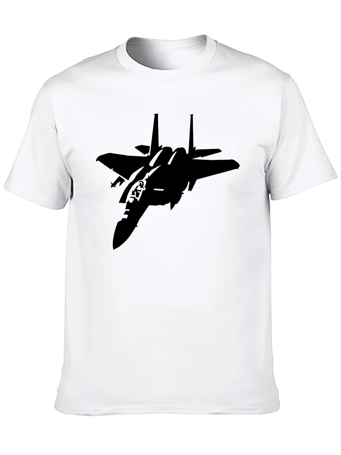 Jet Fighter Graphic Black T-Shirt