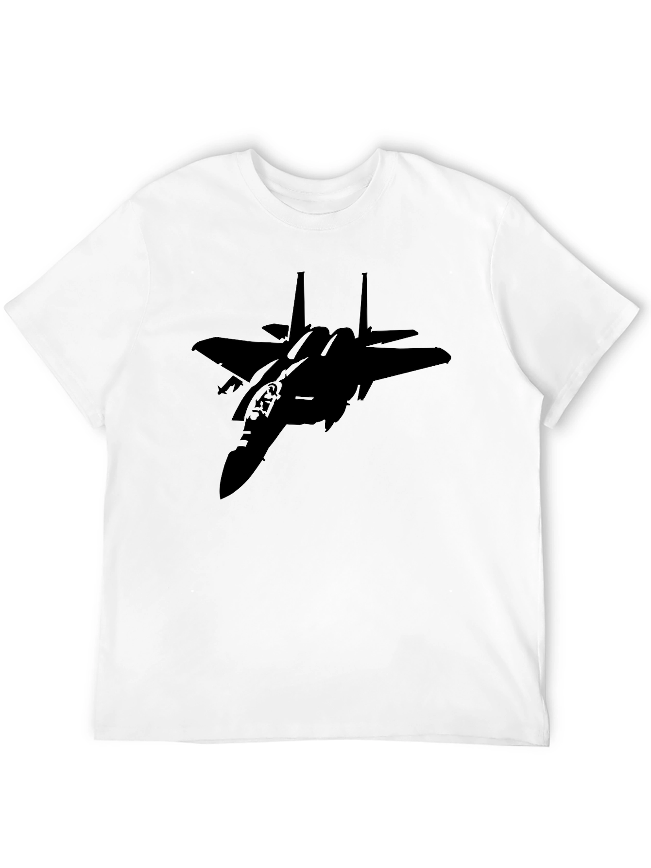 Jet Fighter Graphic Black T-Shirt