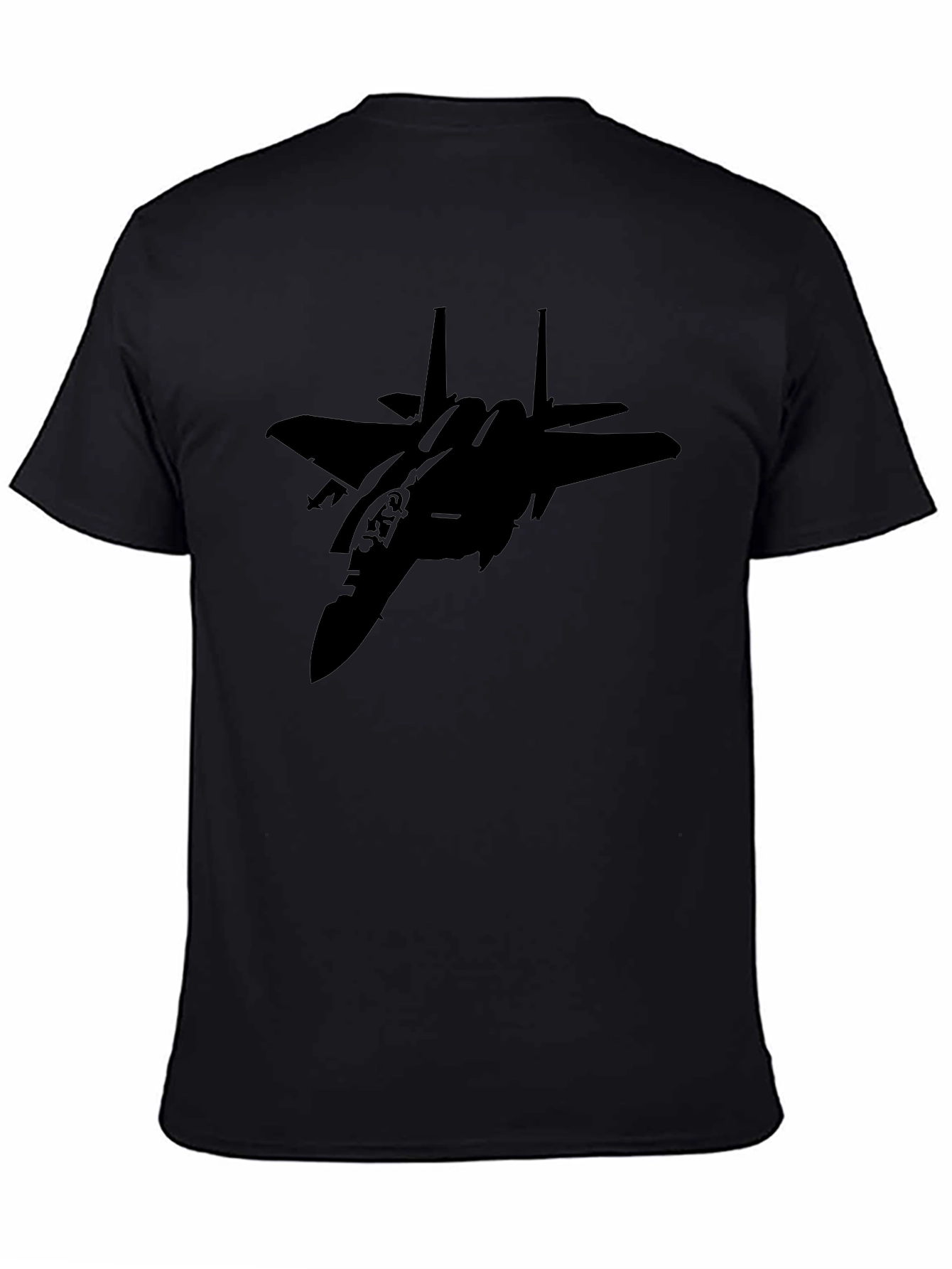 Jet Fighter Graphic Black T-Shirt