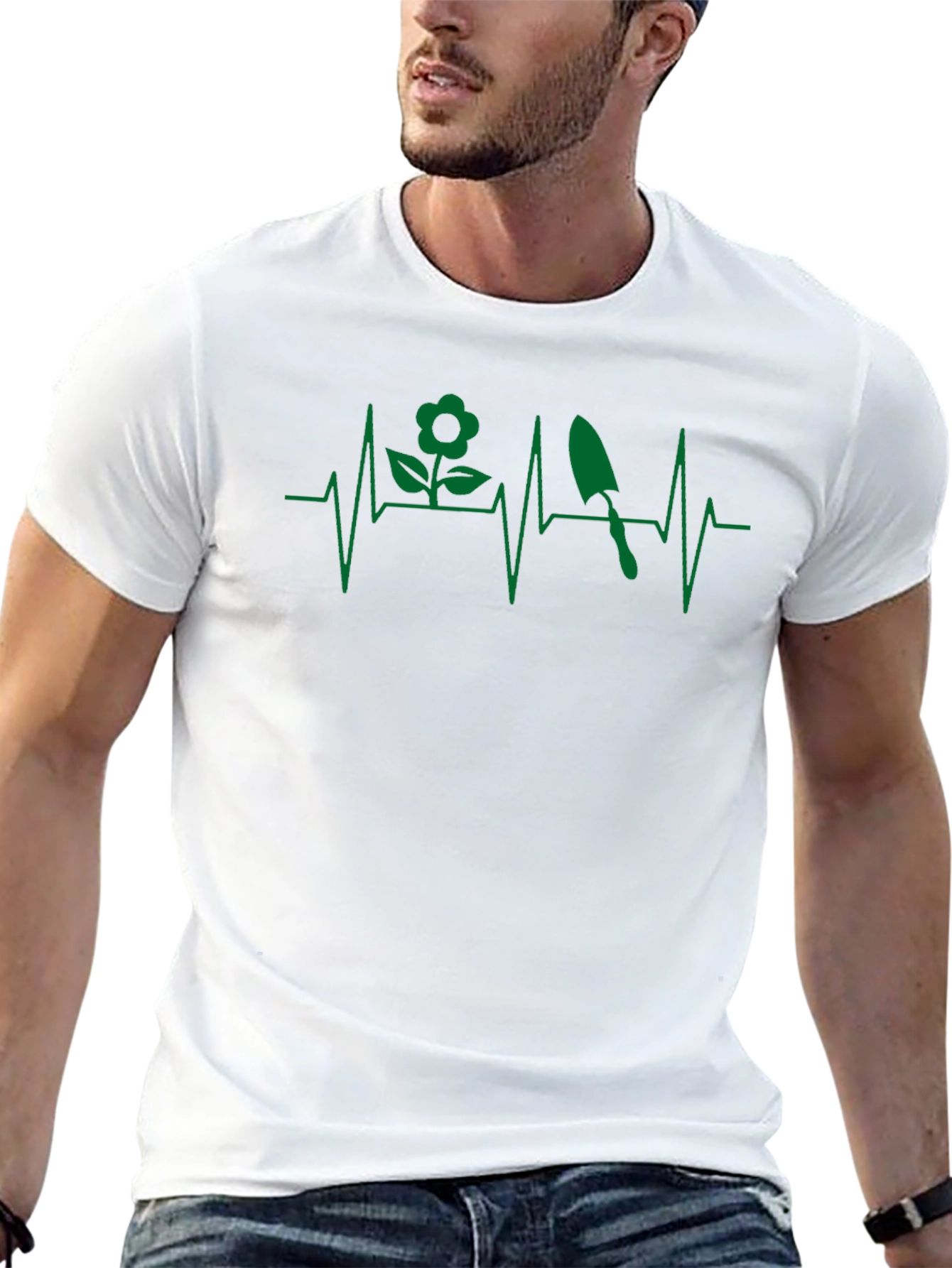 Gardener Heartbeat T-Shirt - Black