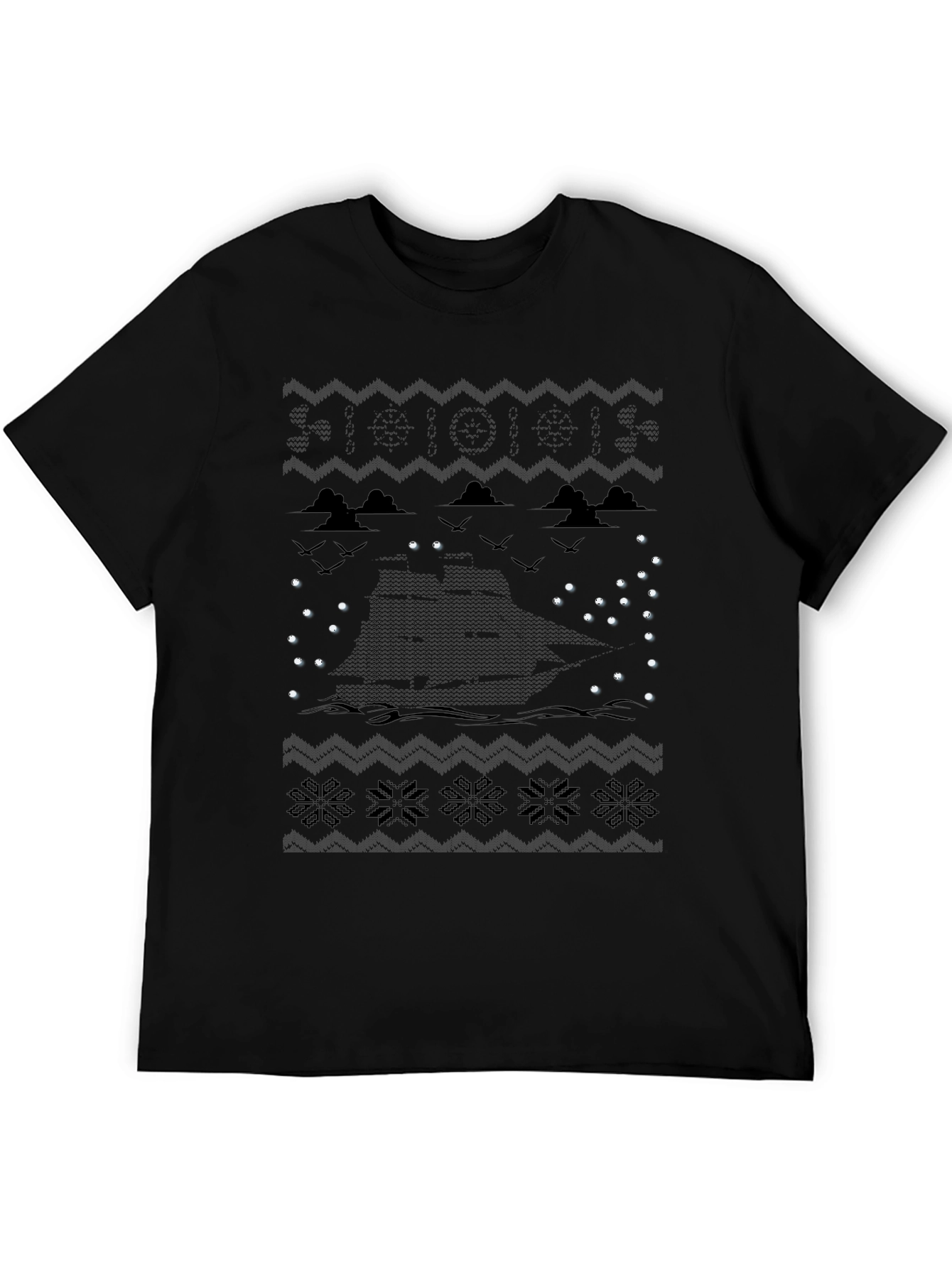 Nautical Christmas Crewneck T-Shirt