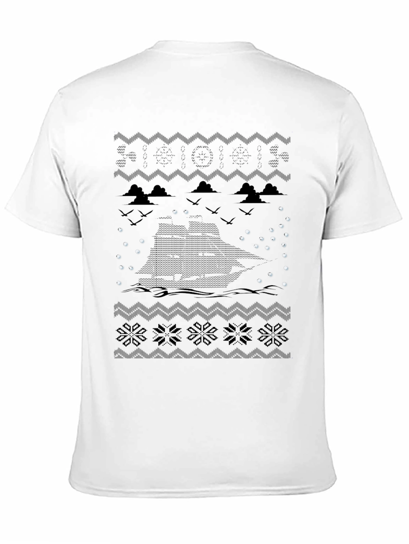 Nautical Christmas Crewneck T-Shirt