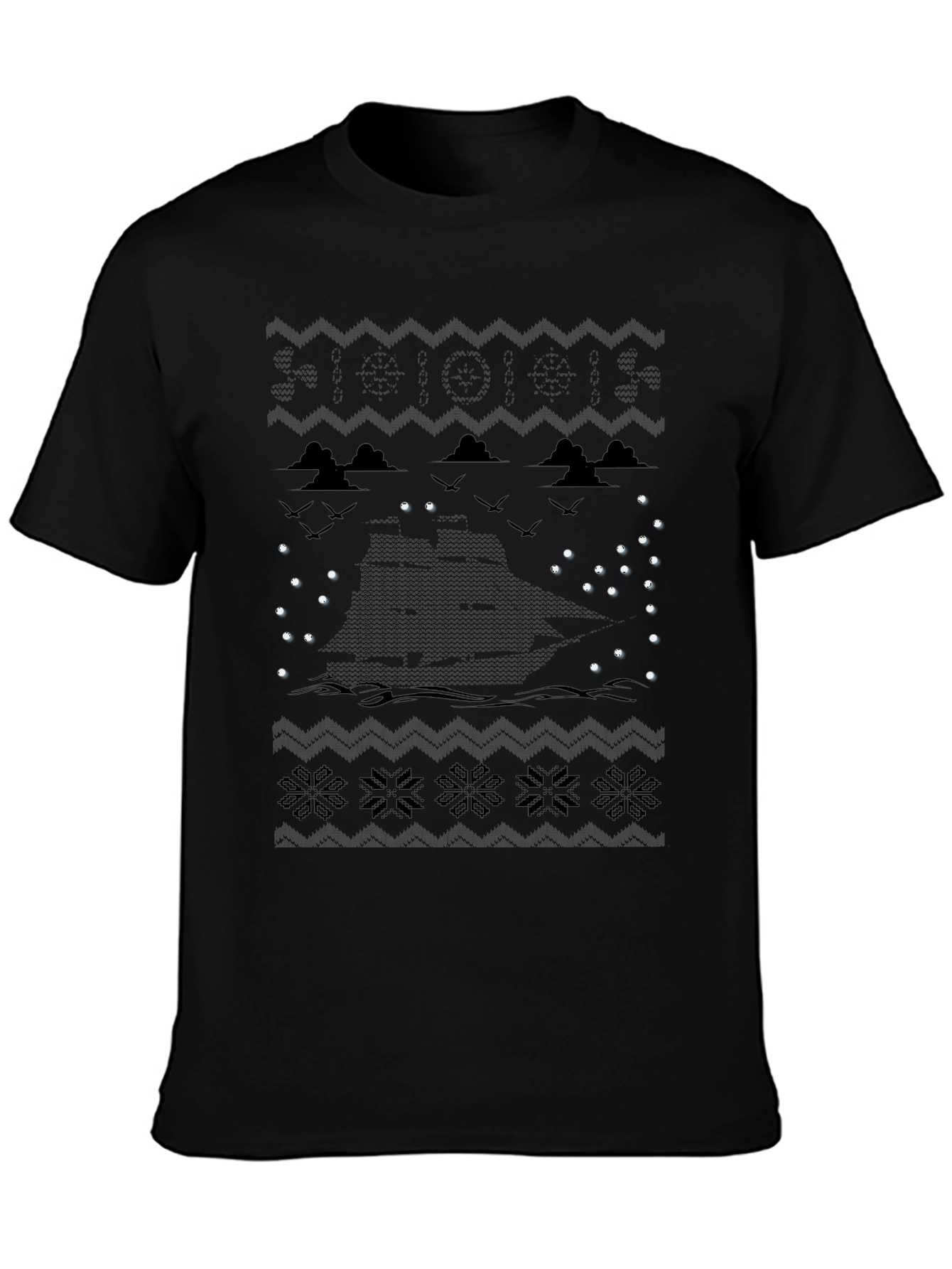Nautical Christmas Crewneck T-Shirt