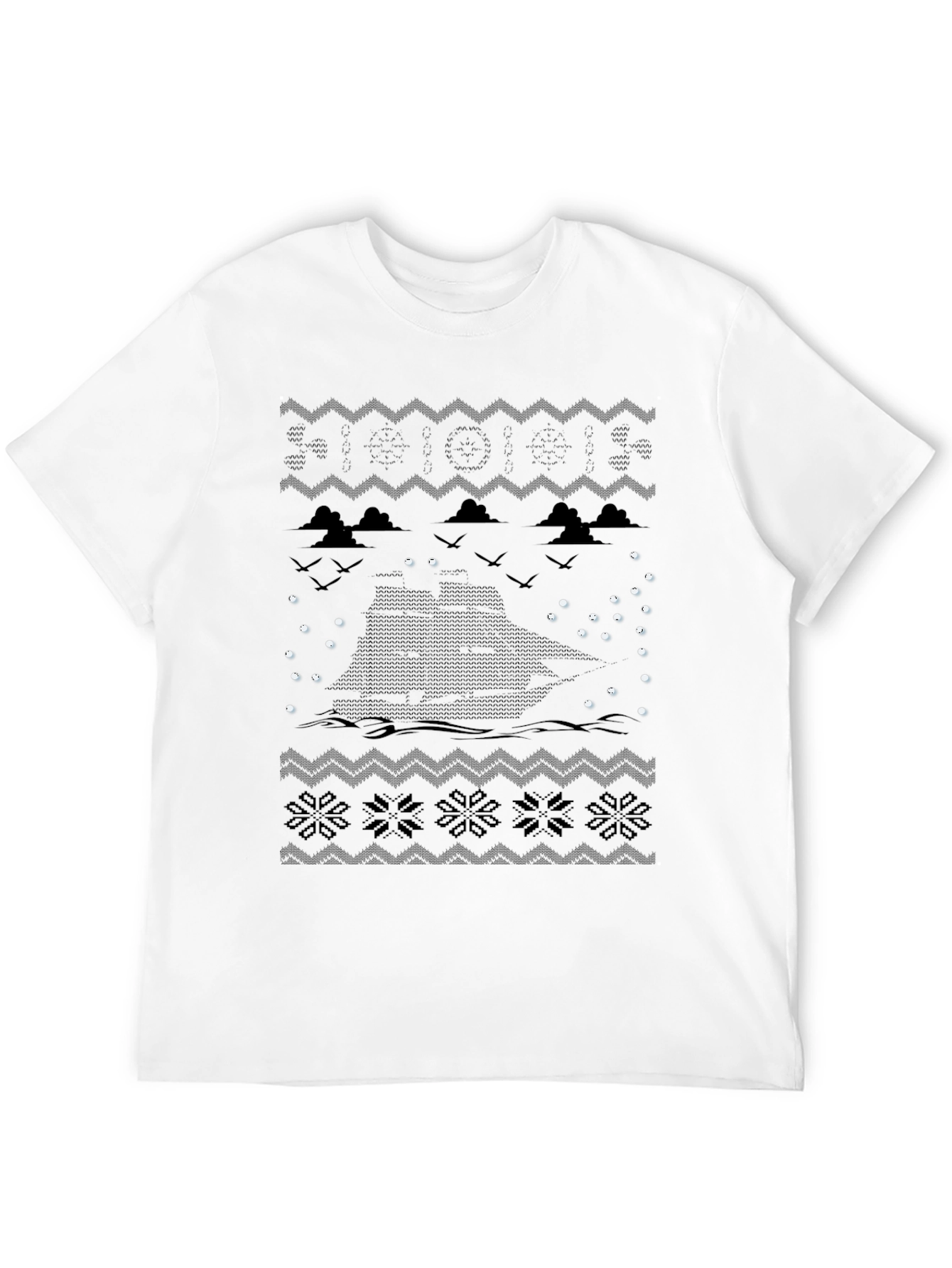 Nautical Christmas Crewneck T-Shirt