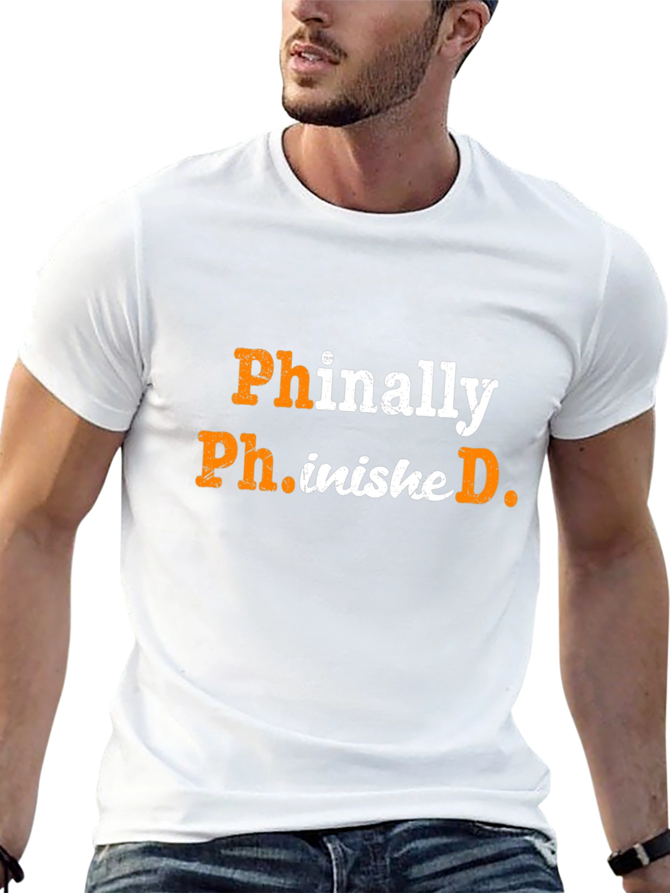 Phinally Ph.inished. Black PhD Graduation T-Shirt