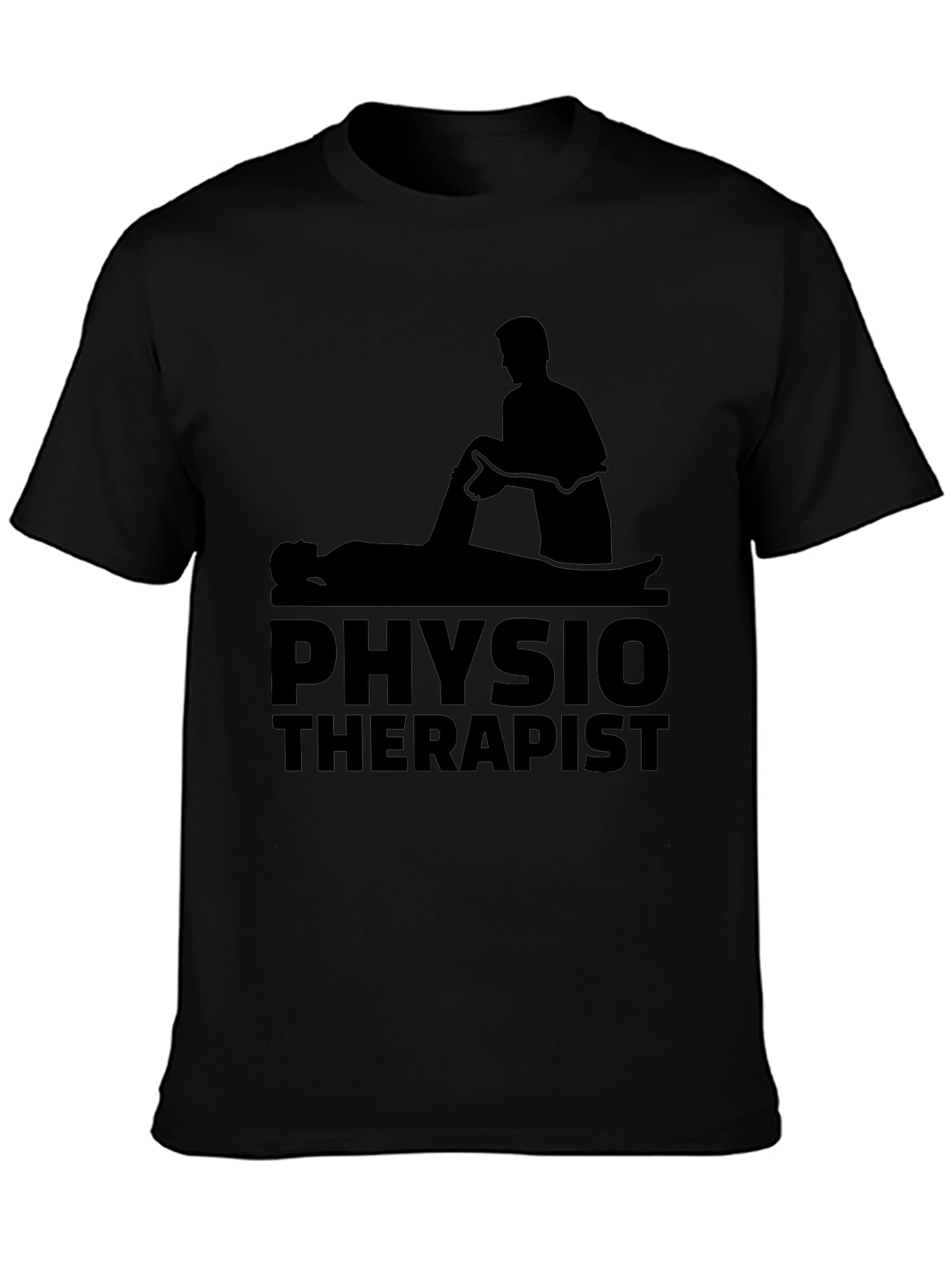 Physiotherapist Graphic Black T-Shirt