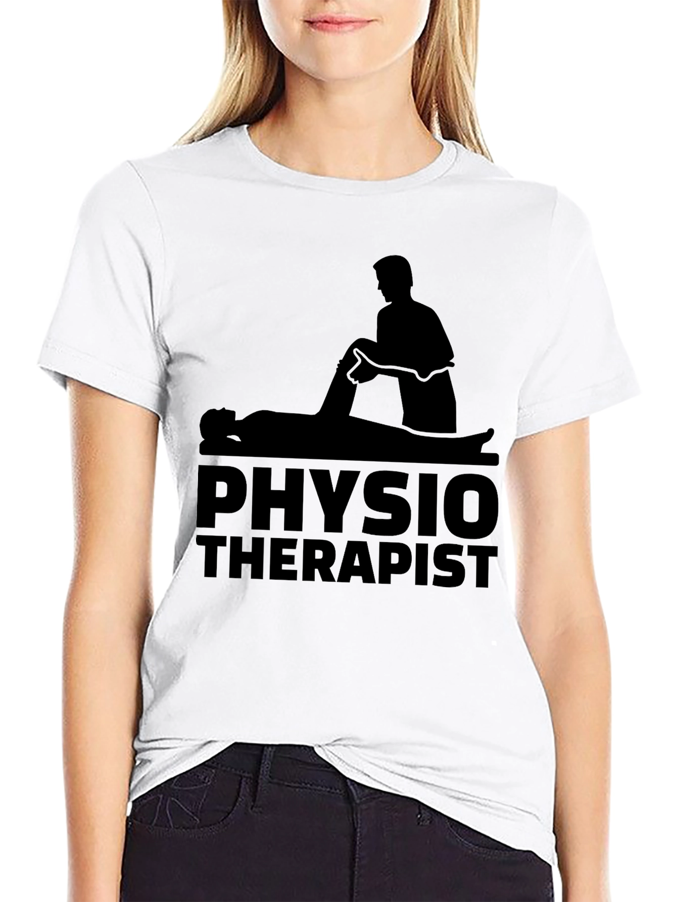Physiotherapist Graphic Black T-Shirt