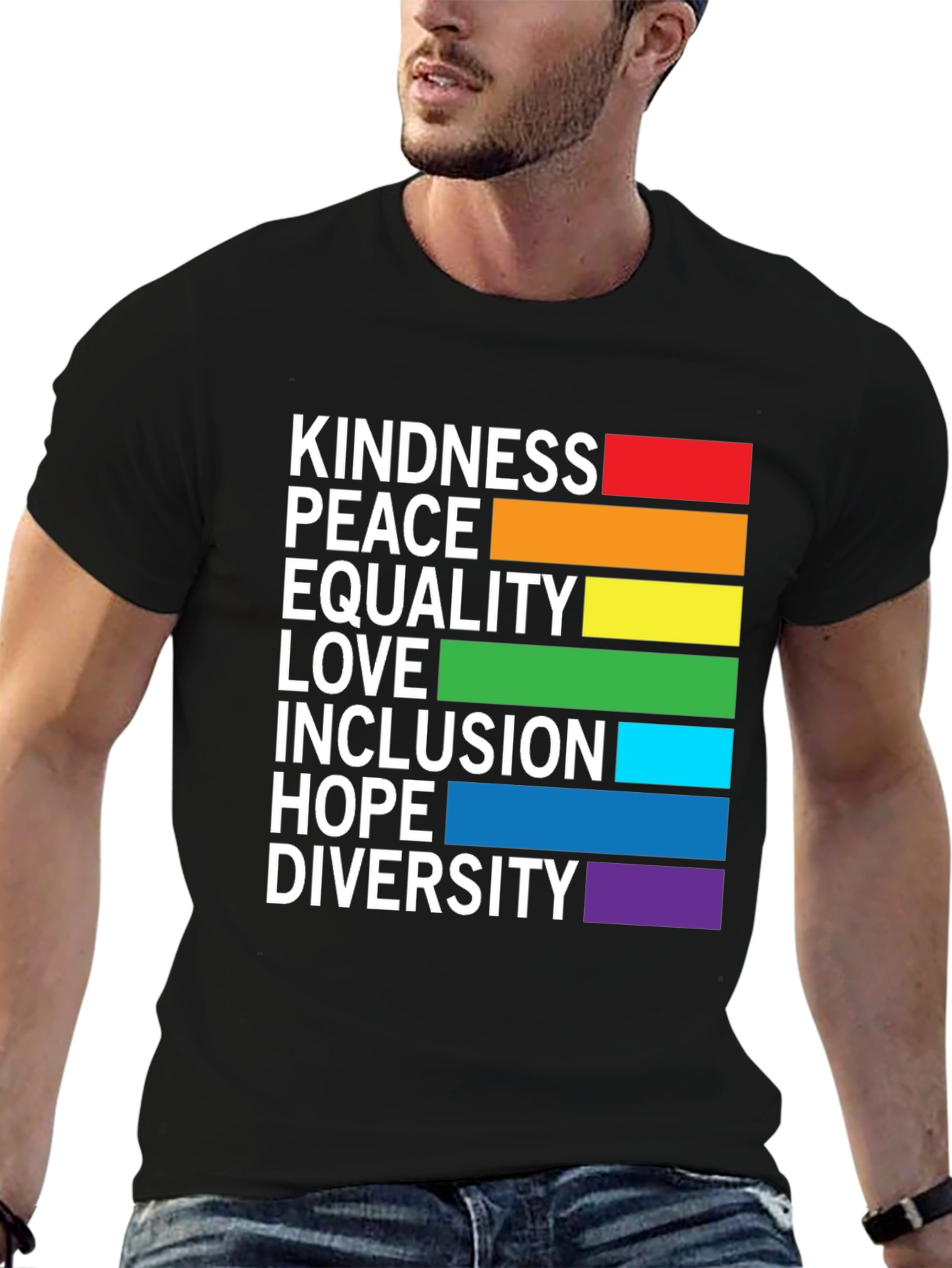 LGBTQ+ Pride Kindness Peace Love Equality T-Shirt