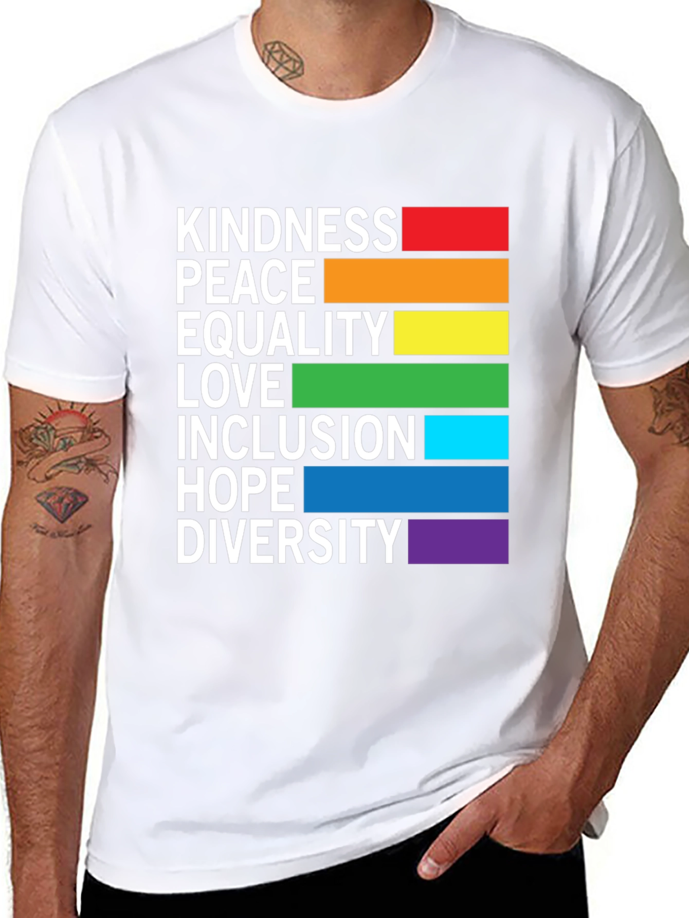 LGBTQ+ Pride Kindness Peace Love Equality T-Shirt