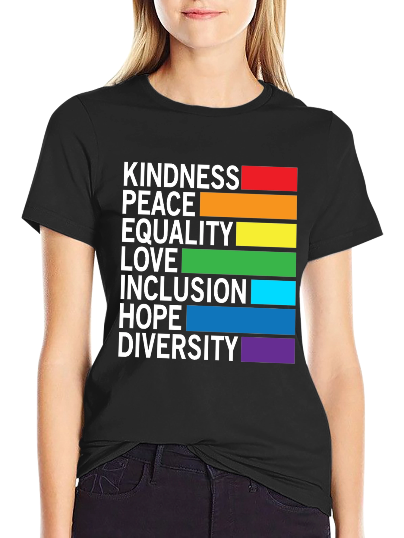 LGBTQ+ Pride Kindness Peace Love Equality T-Shirt