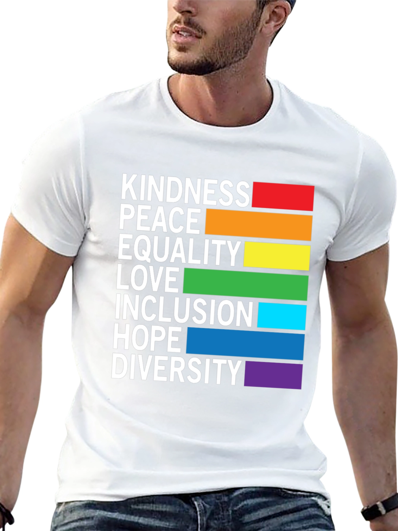LGBTQ+ Pride Kindness Peace Love Equality T-Shirt