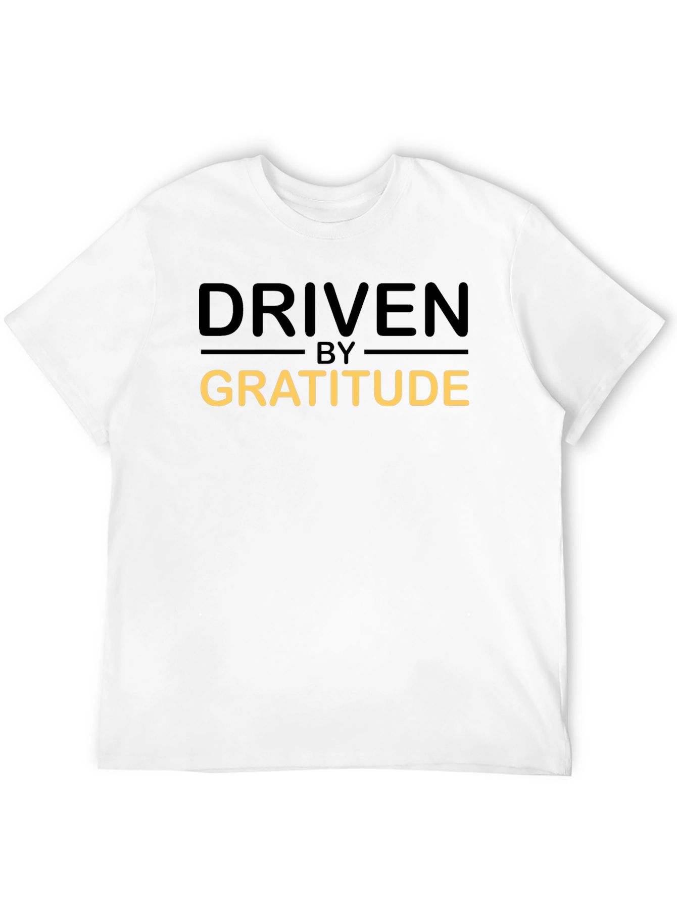 Driven By Gratitude Black Graphic T-Shirt