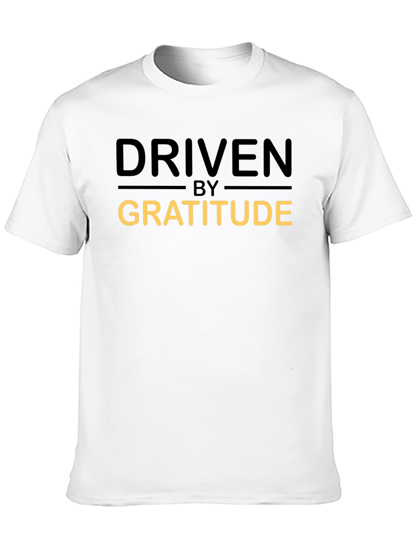 Driven By Gratitude Black Graphic T-Shirt