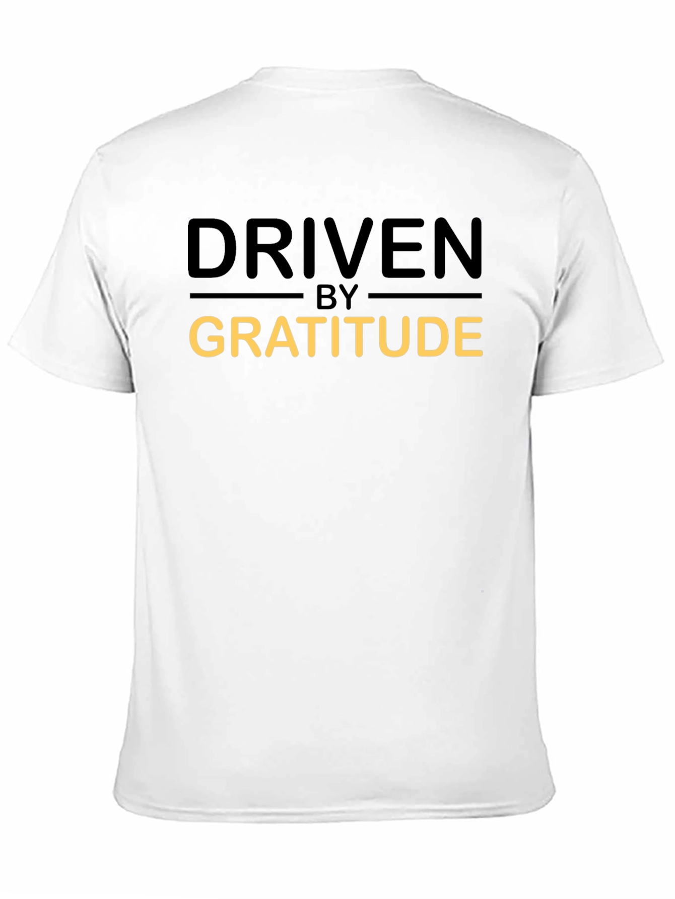 Driven By Gratitude Black Graphic T-Shirt