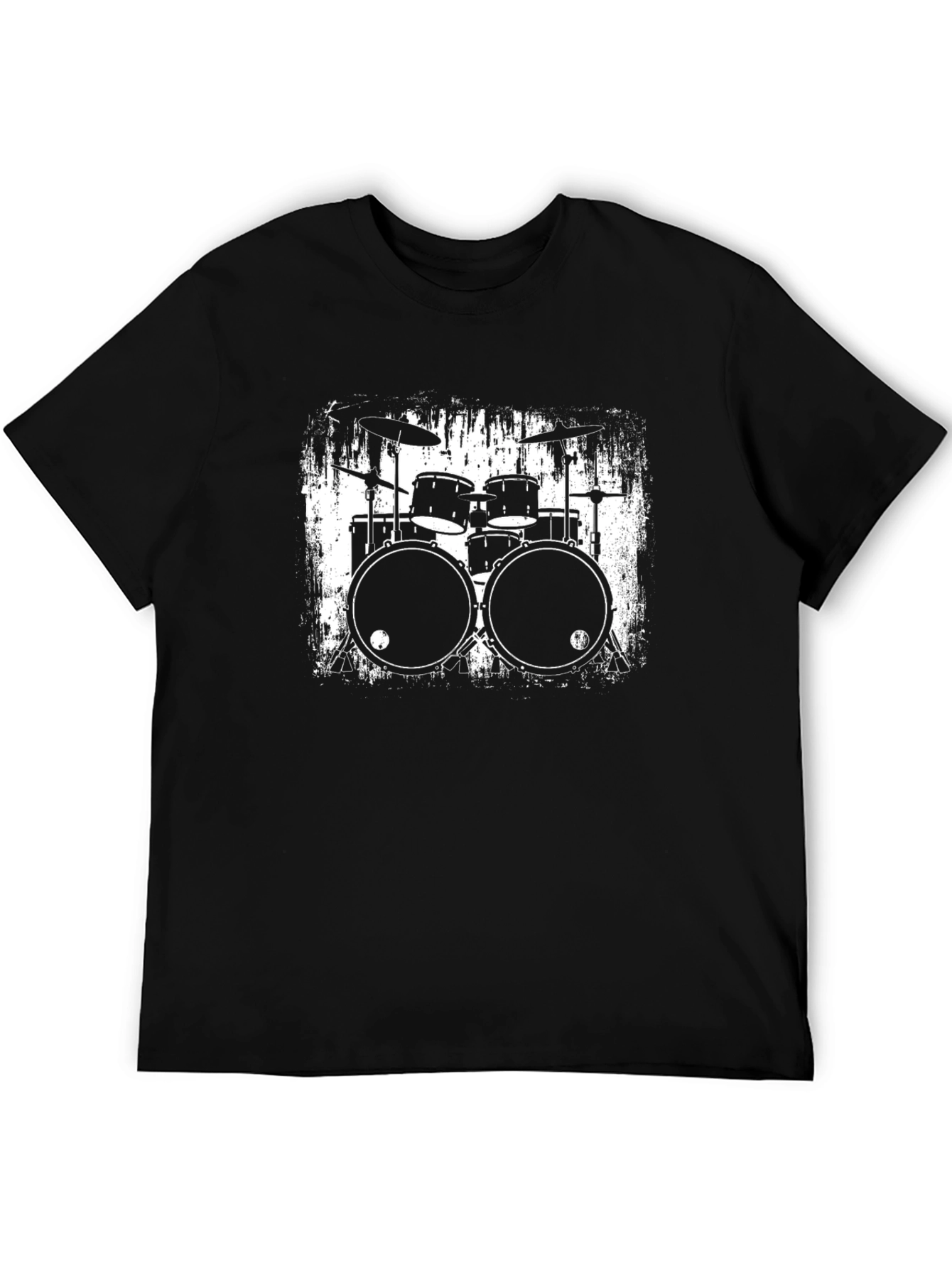 Drum Set Graphic Tee - Black