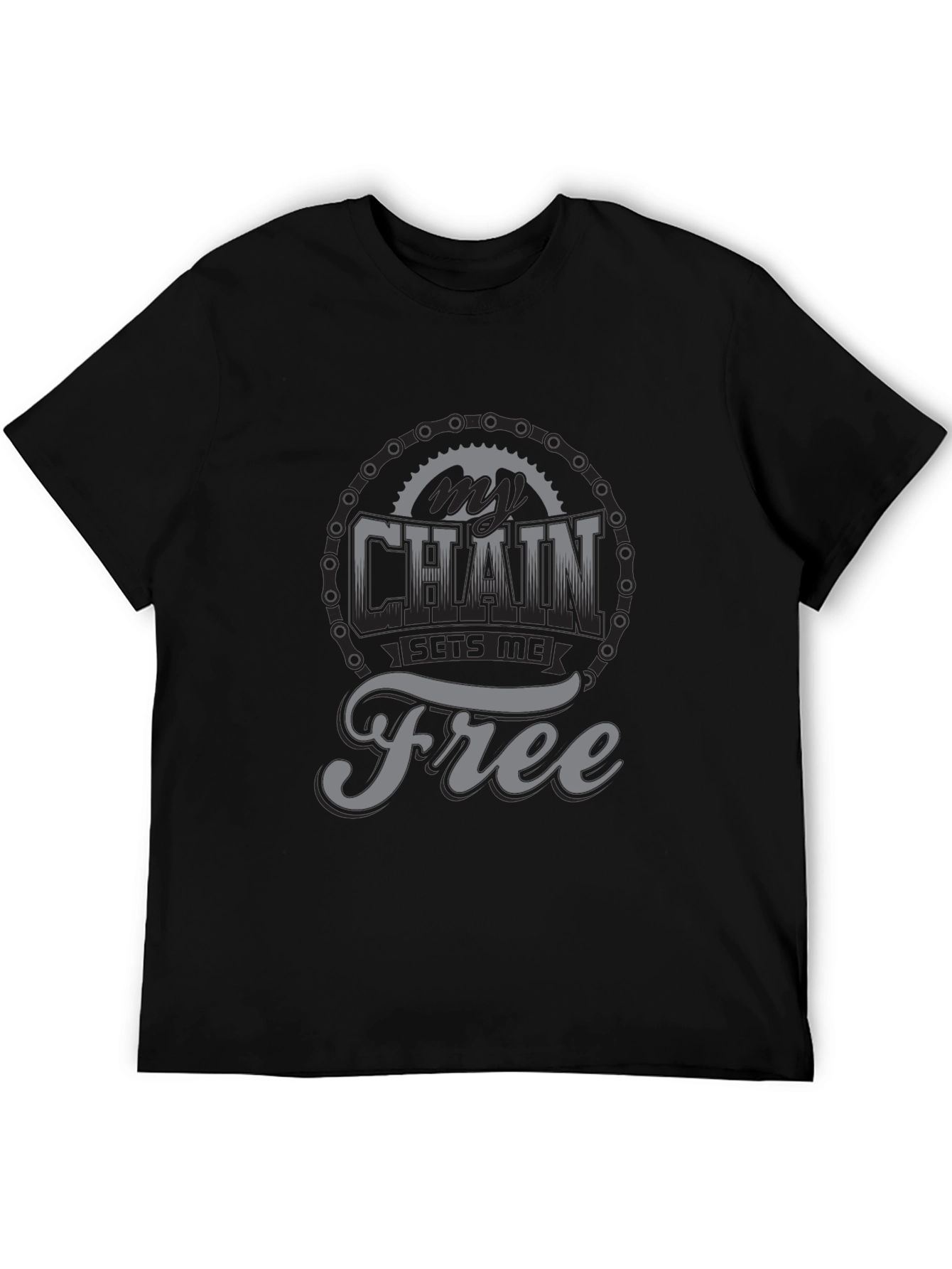 My Chain Sets Me Free T-Shirt - Biker Design