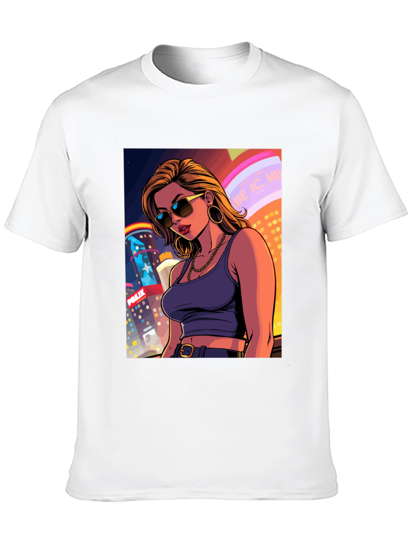 City Girl T-Shirt - Cool Cartoon Graphic Tee