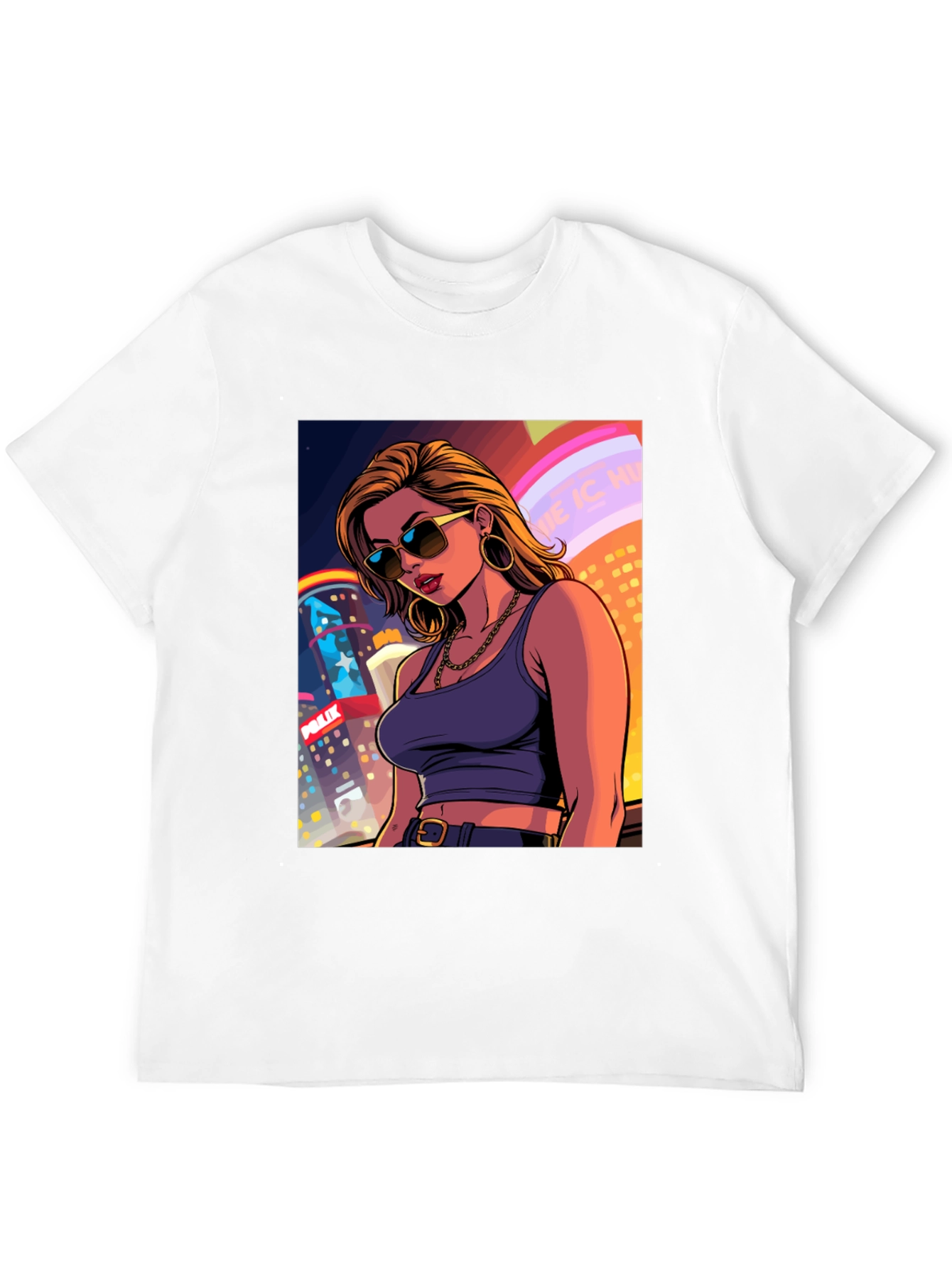 City Girl T-Shirt - Cool Cartoon Graphic Tee