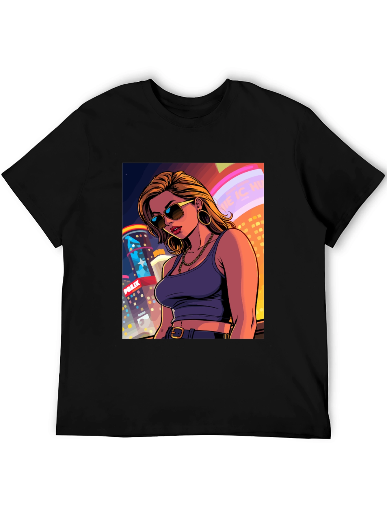City Girl T-Shirt - Cool Cartoon Graphic Tee