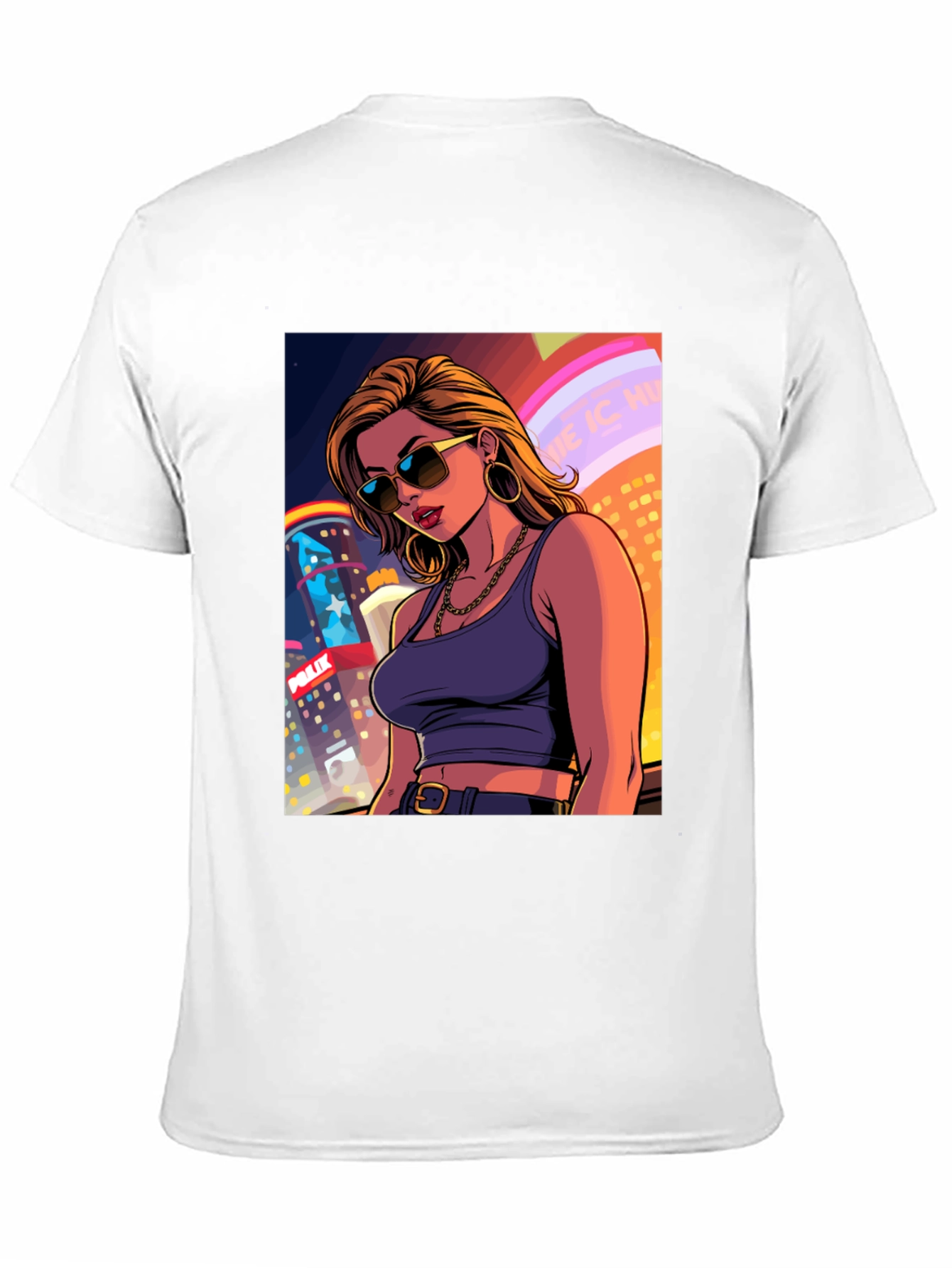 City Girl T-Shirt - Cool Cartoon Graphic Tee