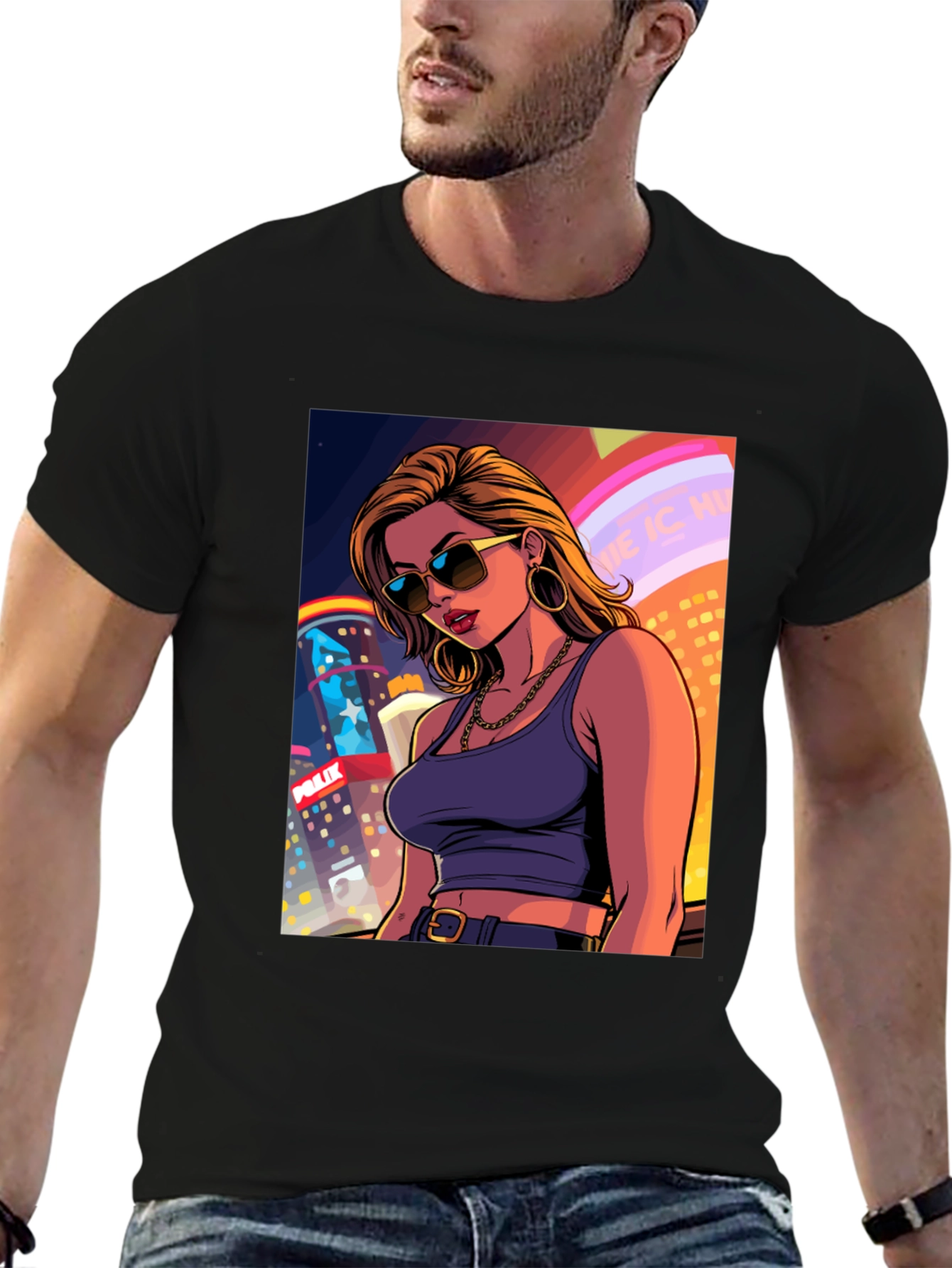 City Girl T-Shirt - Cool Cartoon Graphic Tee