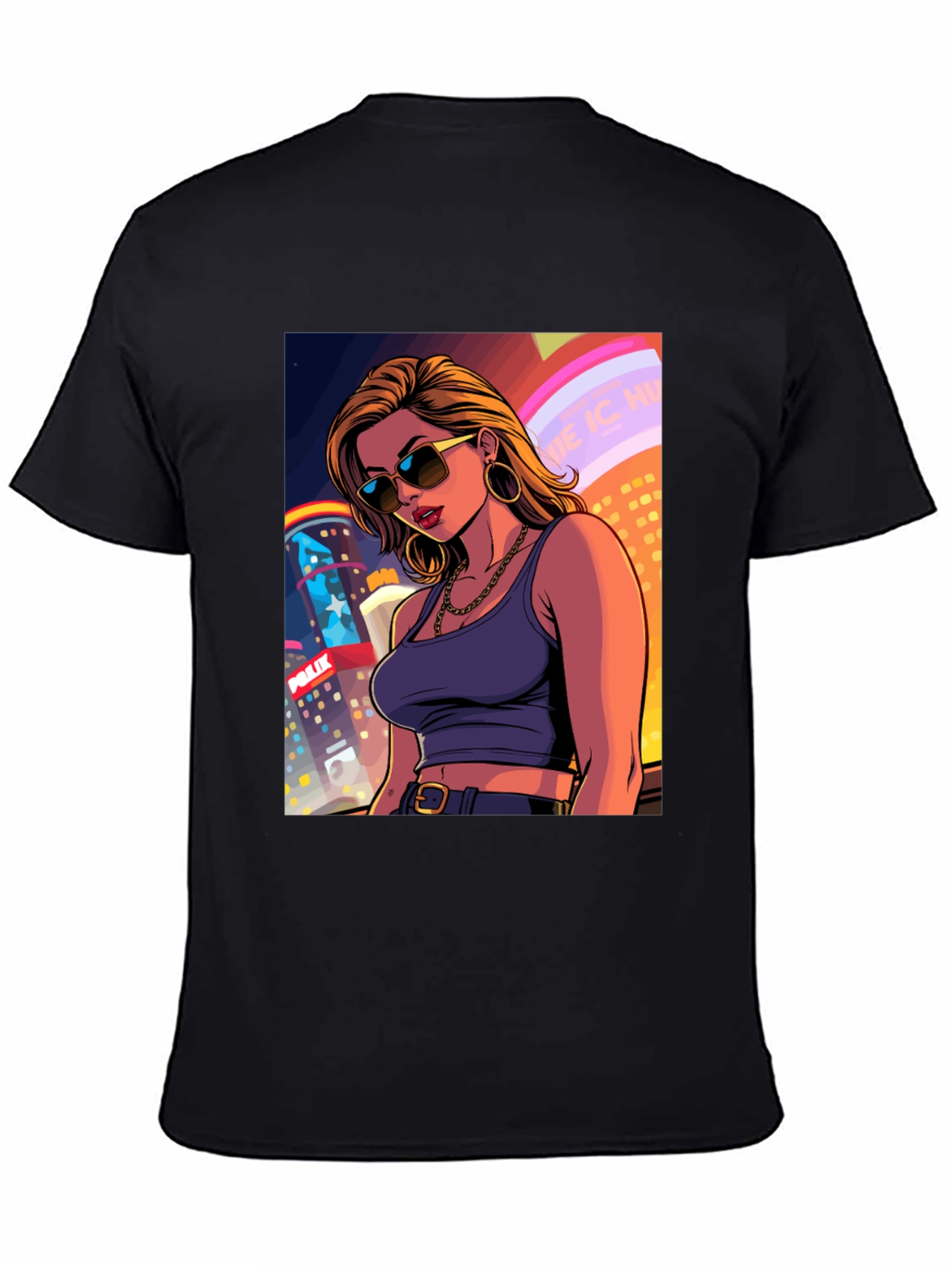 City Girl T-Shirt - Cool Cartoon Graphic Tee