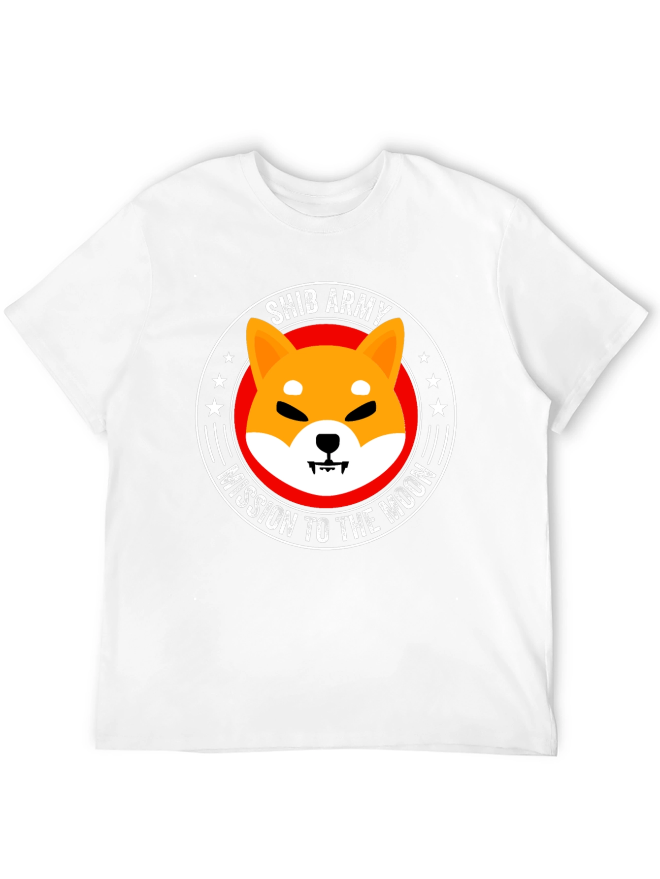Shib Army Mission to the Moon Black T-Shirt
