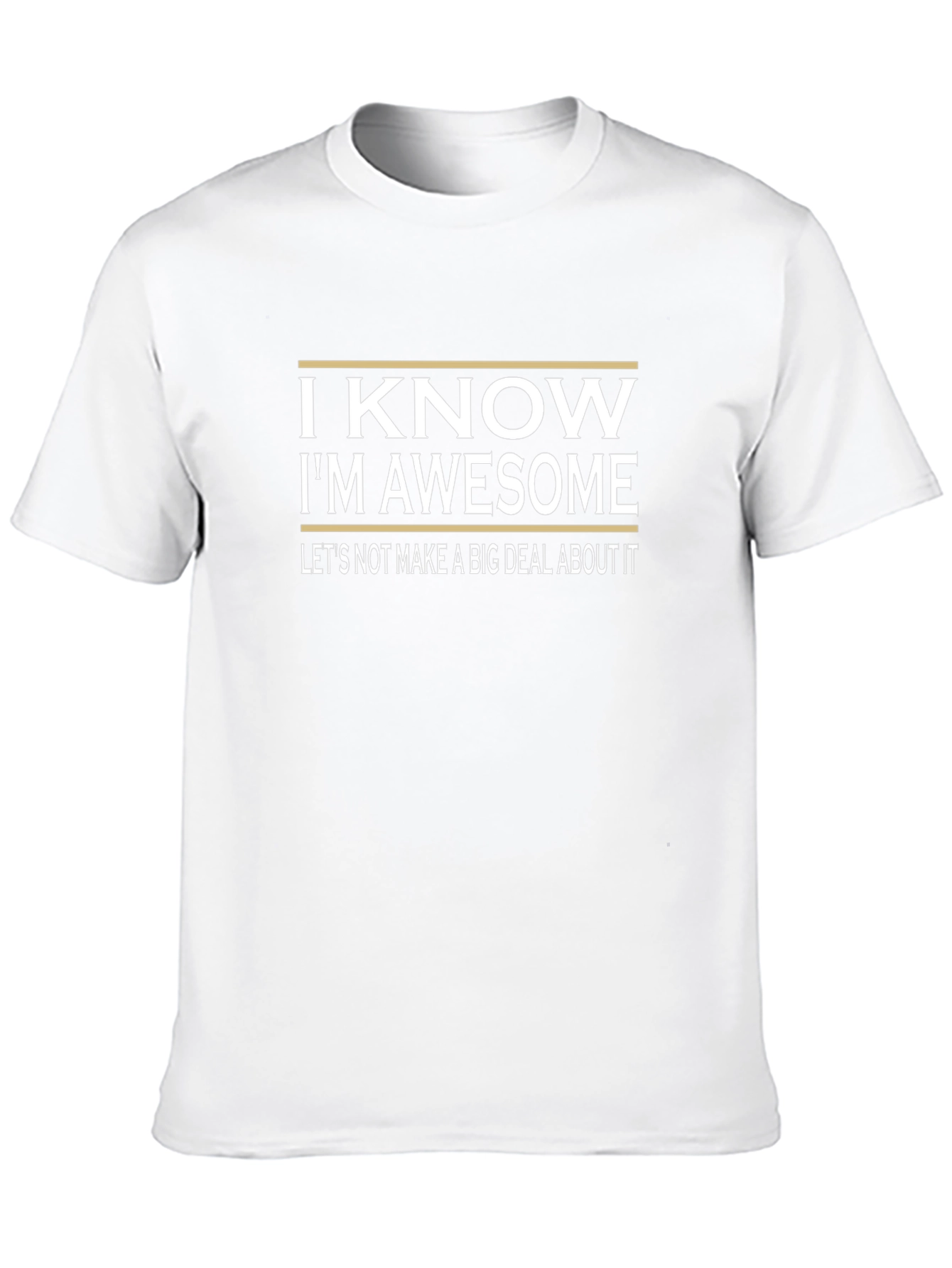 I Know Im Awesome Black Graphic Tee