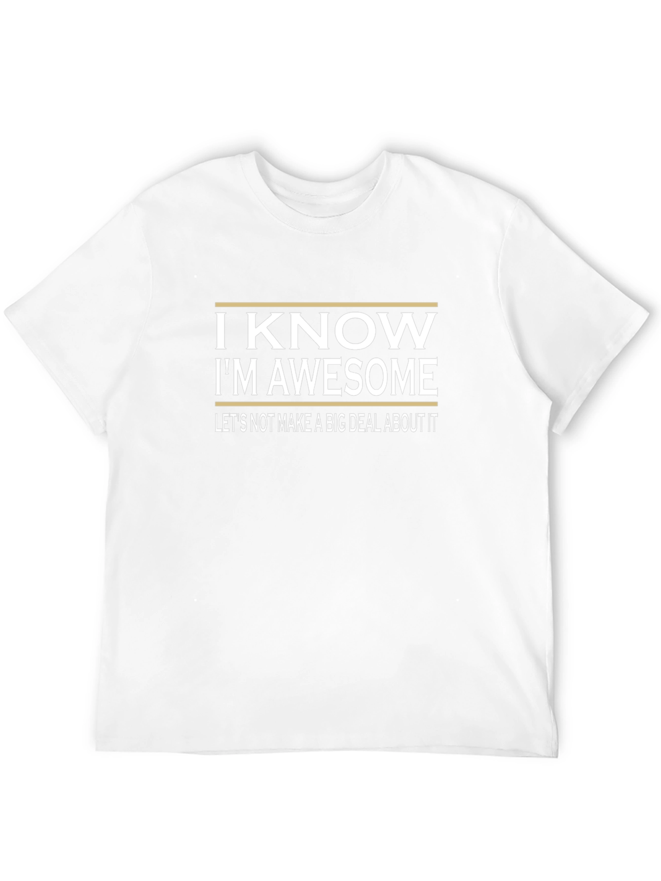 I Know Im Awesome Black Graphic Tee