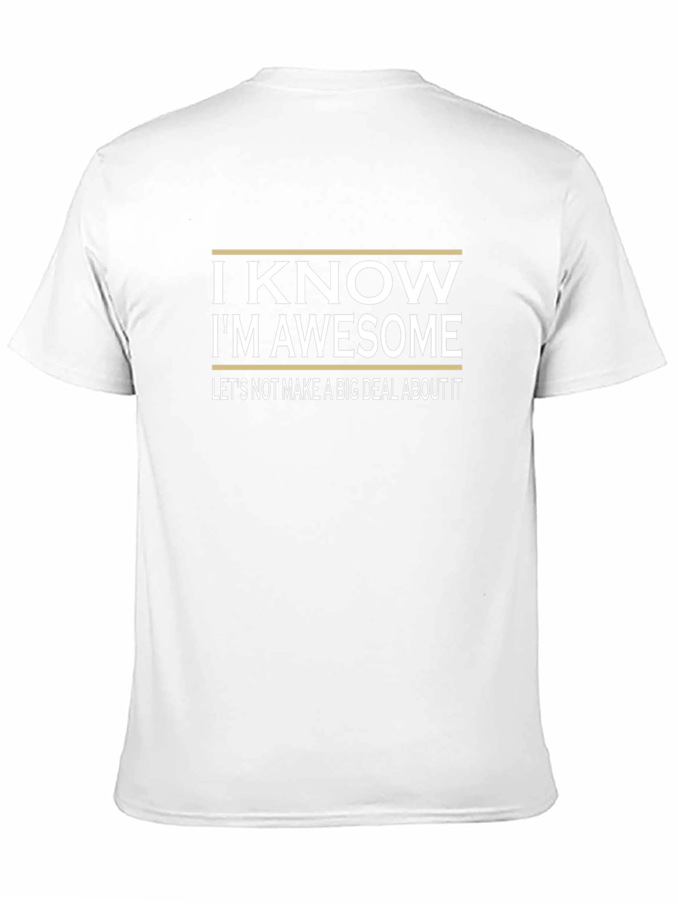 I Know Im Awesome Black Graphic Tee