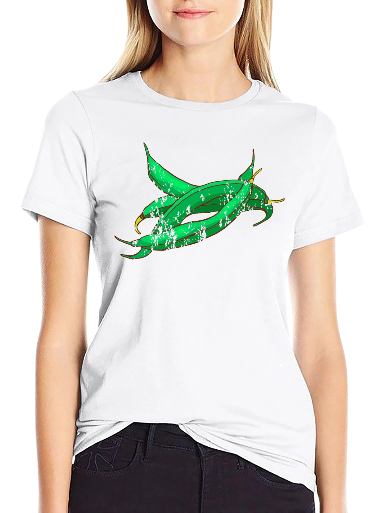 Green Beans Graphic Tee - Fresh Vegetable Shirt