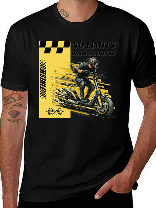 No Limits Scooter Graphic T-Shirt