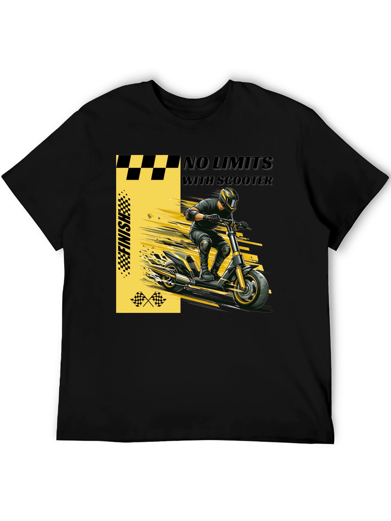 No Limits Scooter Graphic T-Shirt