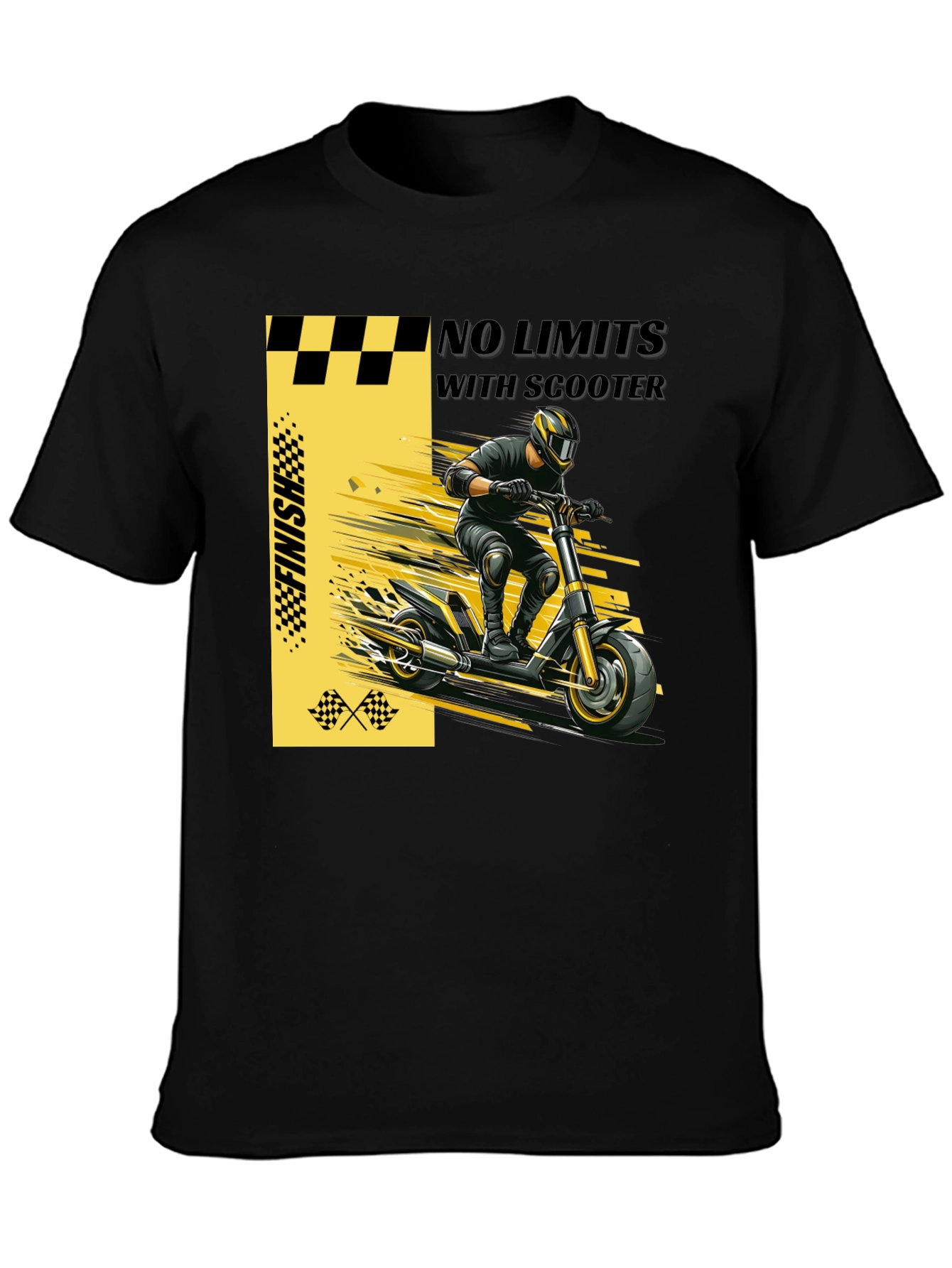 No Limits Scooter Graphic T-Shirt