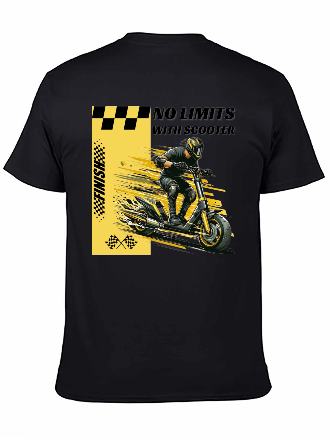 No Limits Scooter Graphic T-Shirt