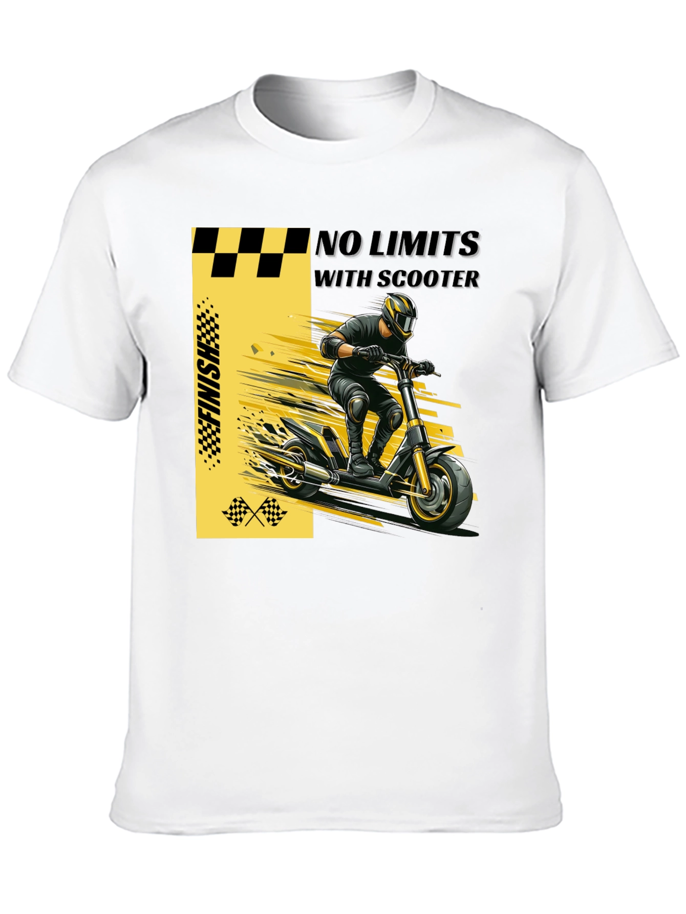 No Limits Scooter Graphic T-Shirt