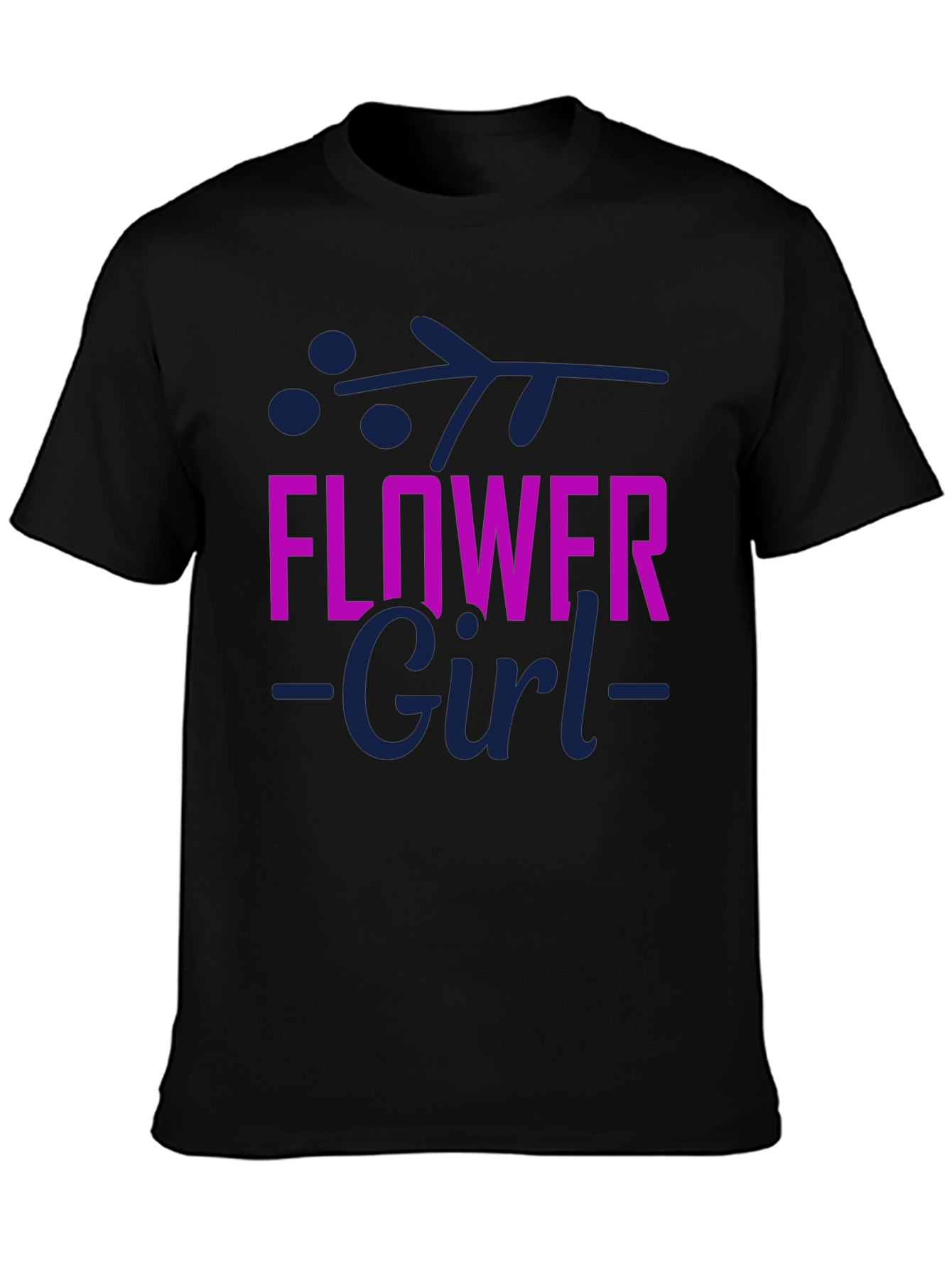 Flower Girl T-Shirt - Cute Floral Design