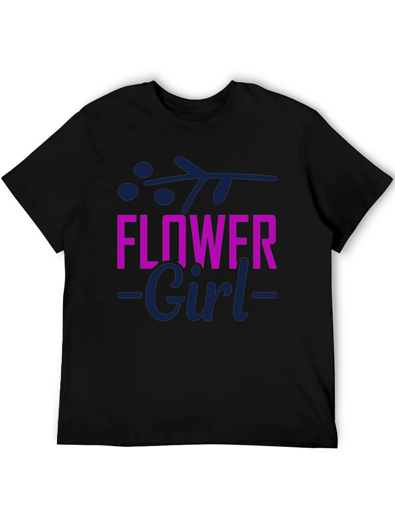 Flower Girl T-Shirt - Cute Floral Design