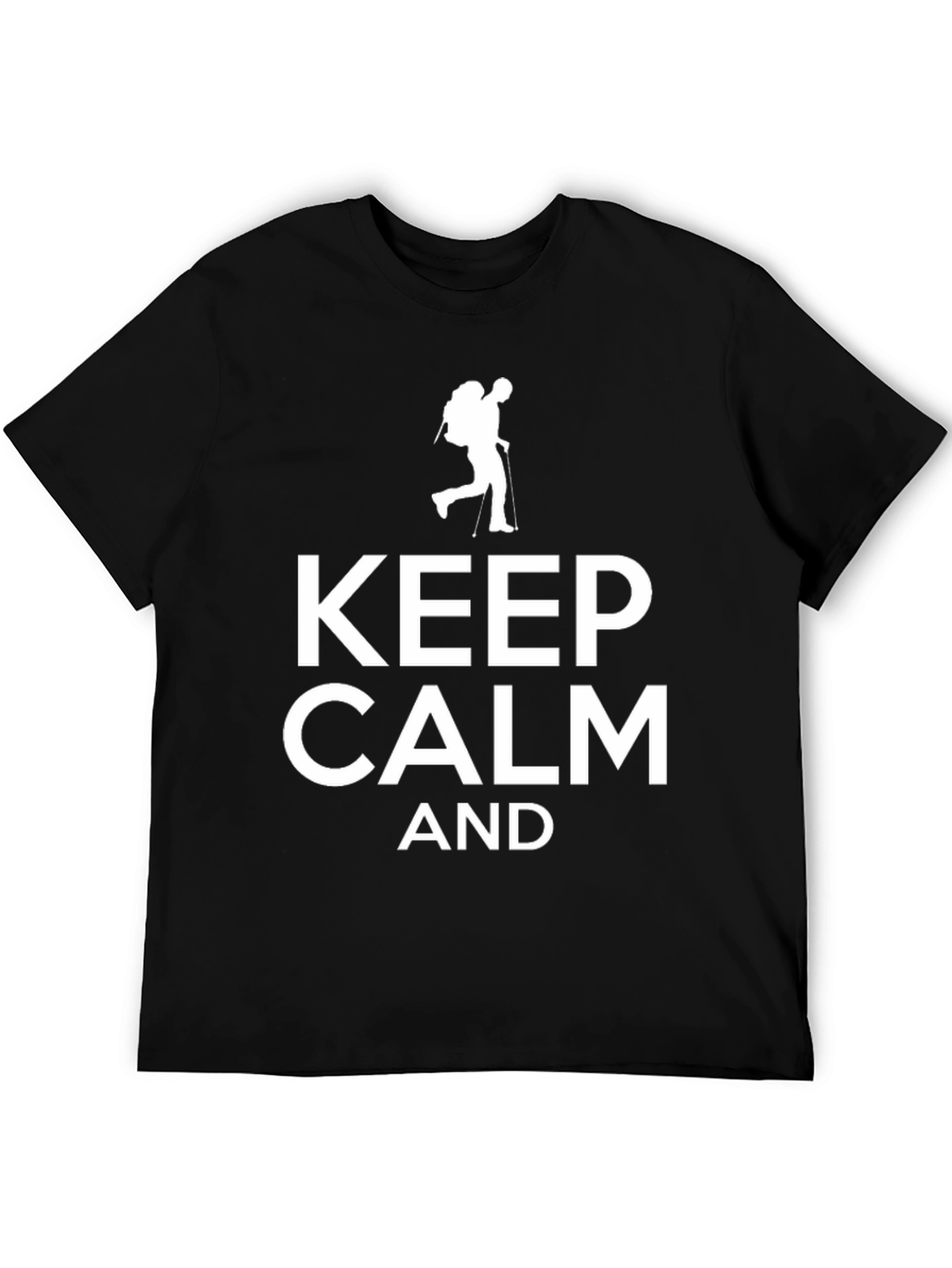 Keep Calm & Hike Black T-Shirt